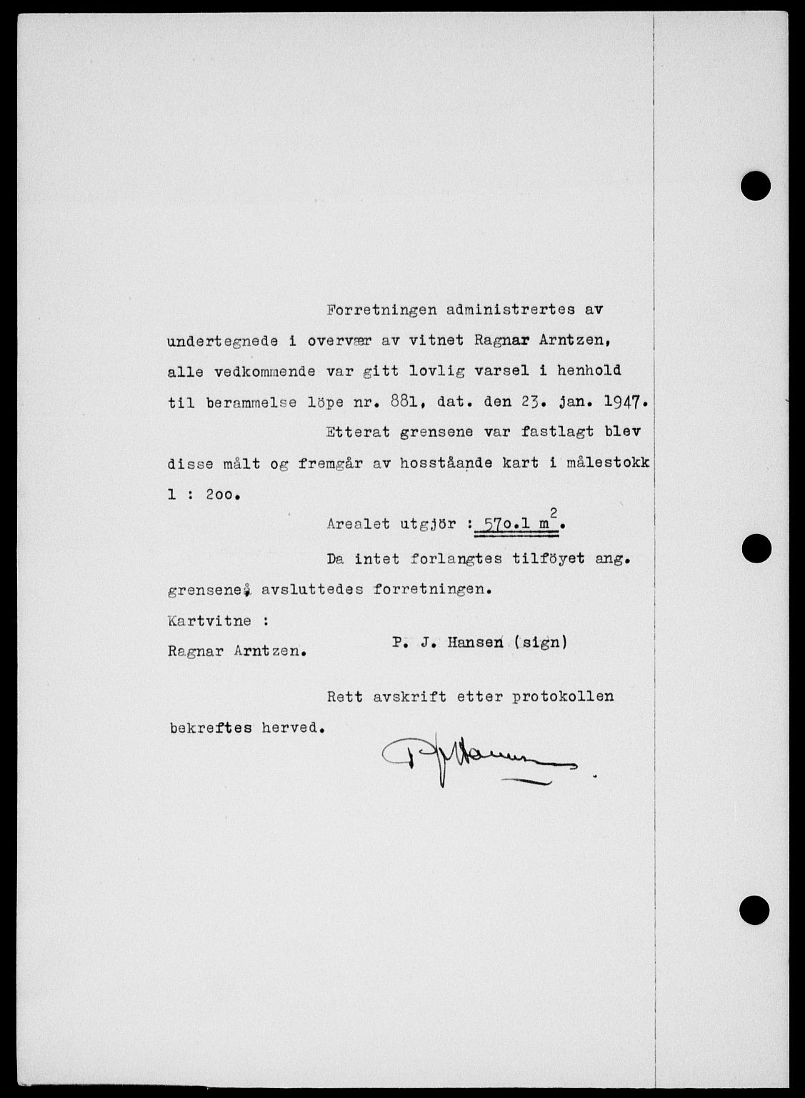 Onsøy sorenskriveri, SAO/A-10474/G/Ga/Gab/L0018: Mortgage book no. II A-18, 1946-1947, Diary no: : 278/1947