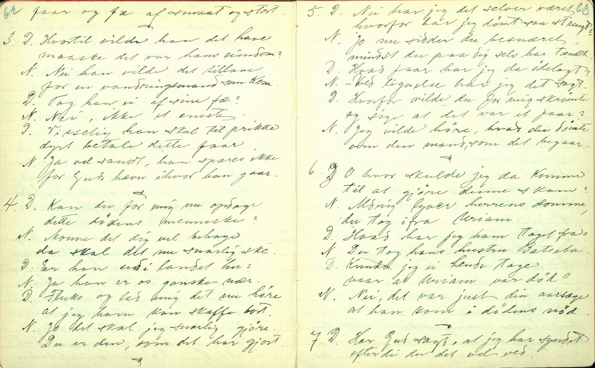 Rikard Berge, TEMU/TGM-A-1003/F/L0001/0022: 001-030 Innholdslister / 18. Plebei-visur (Laagfolkeleg poesi, skilingsdikt), 1902, p. 62-63