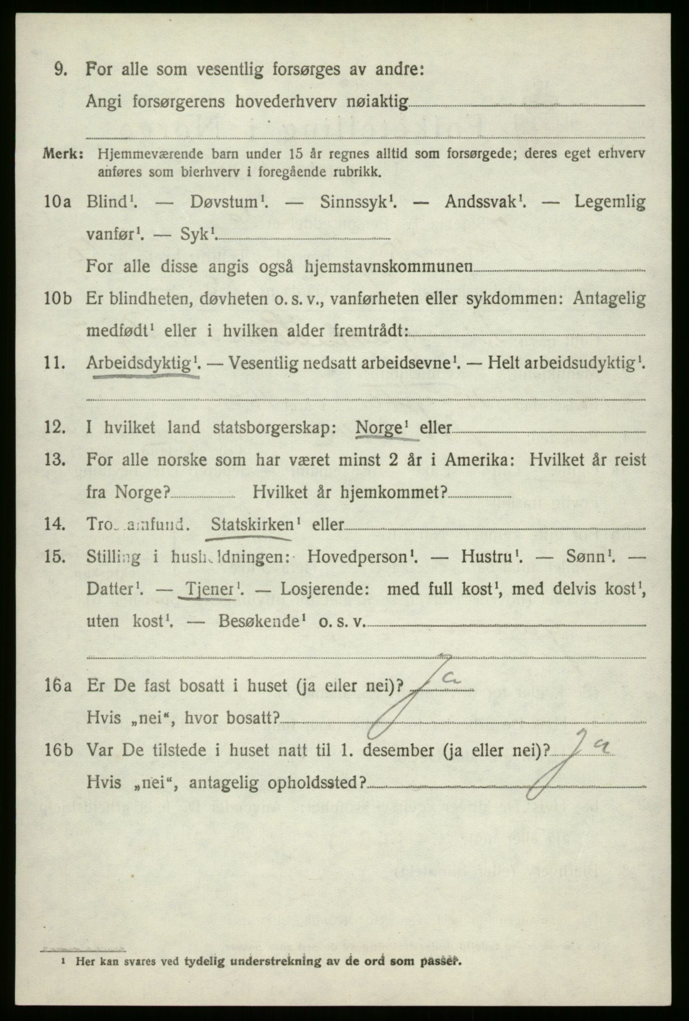 SAB, 1920 census for Innvik, 1920, p. 4114