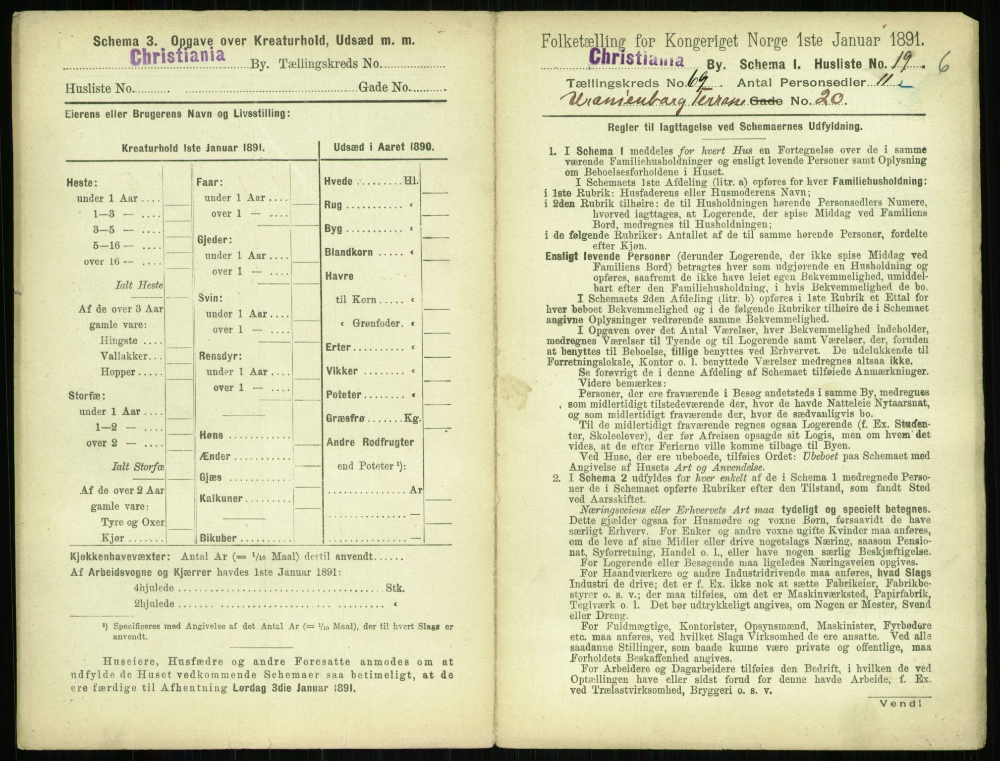 RA, 1891 census for 0301 Kristiania, 1891, p. 38270