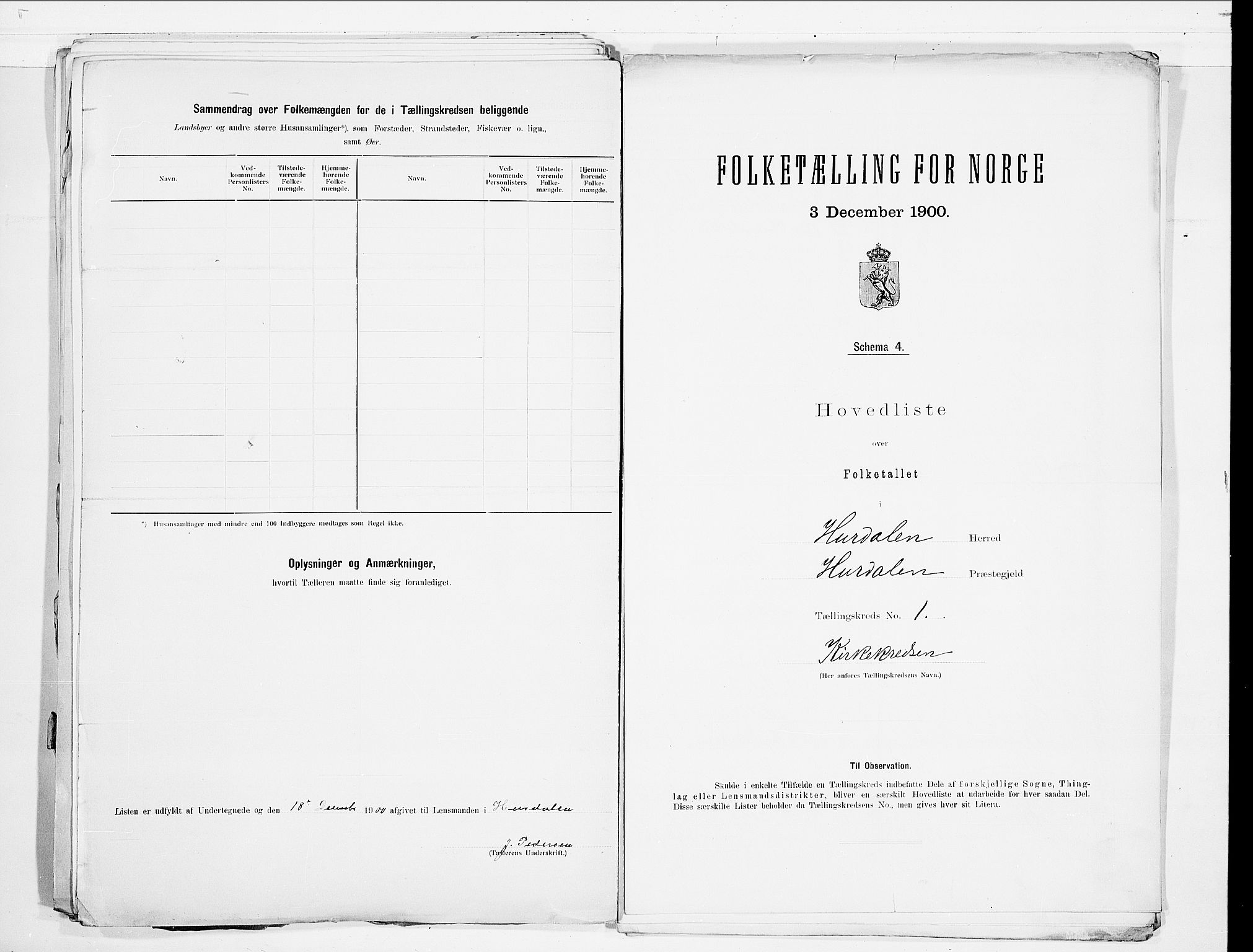 SAO, 1900 census for Hurdal, 1900, p. 6