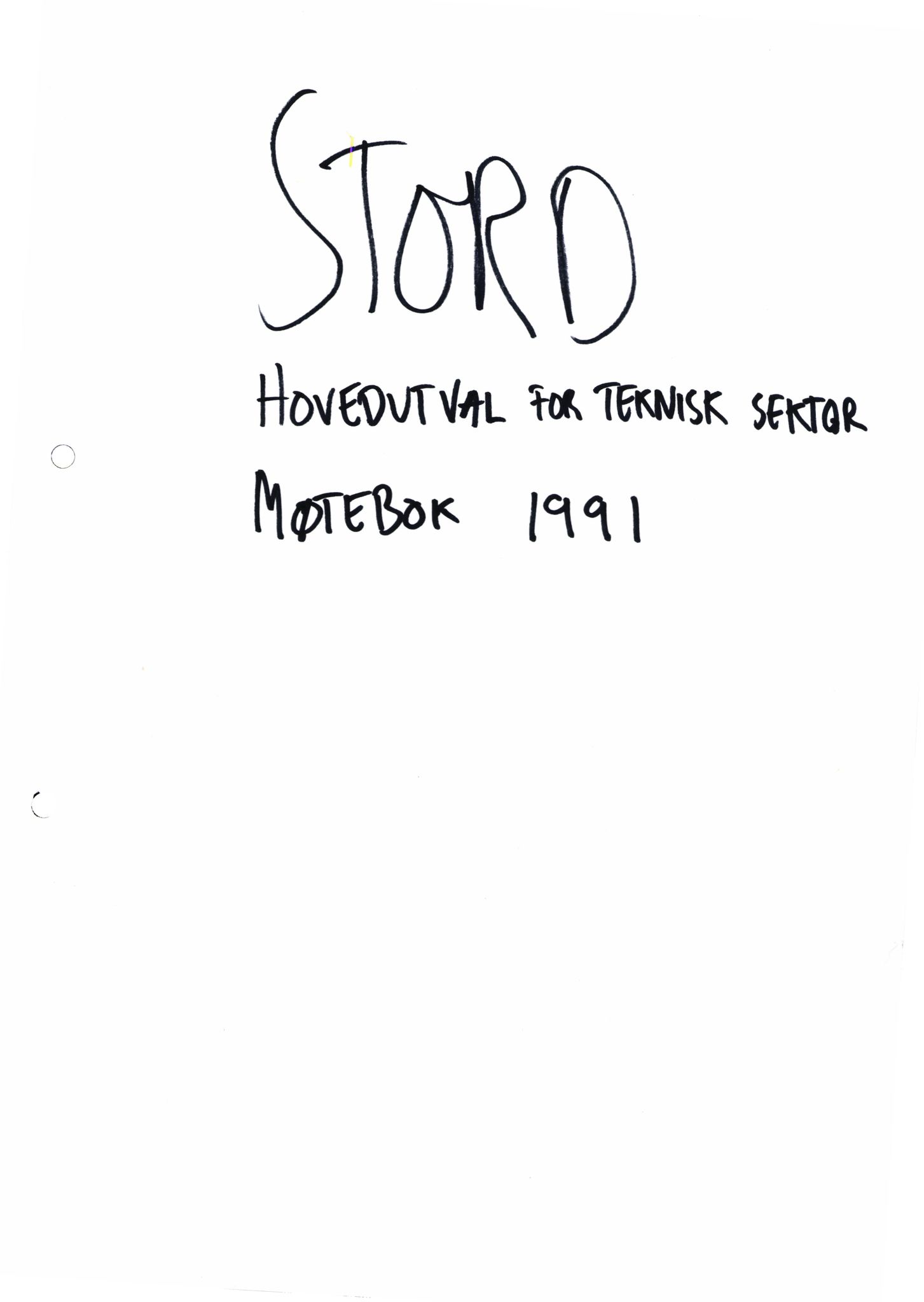 Stord kommune. Hovedutval for teknisk sektor, IKAH/1221-513.1/A/Aa/L0009: Møtebok 1991, 1991