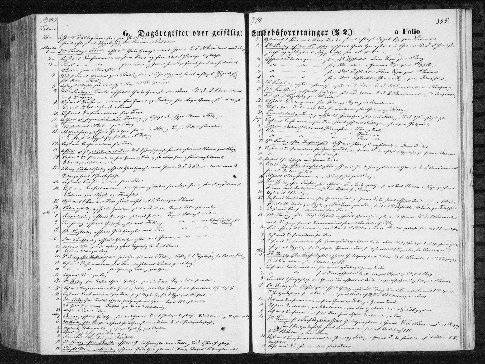 Ministerialprotokoller, klokkerbøker og fødselsregistre - Nord-Trøndelag, SAT/A-1458/746/L0447: Parish register (official) no. 746A06, 1860-1877, p. 355