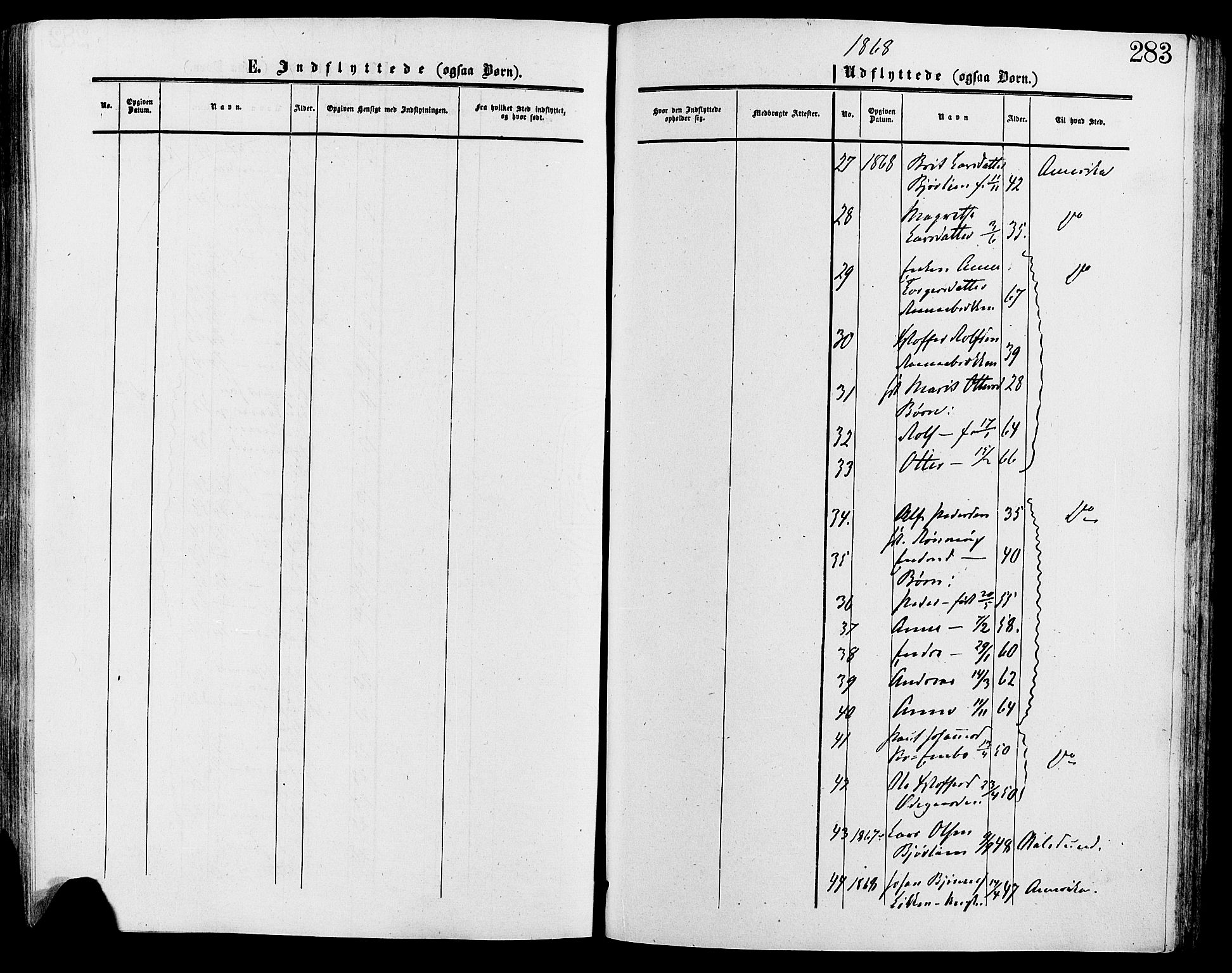 Lesja prestekontor, SAH/PREST-068/H/Ha/Haa/L0009: Parish register (official) no. 9, 1854-1889, p. 283