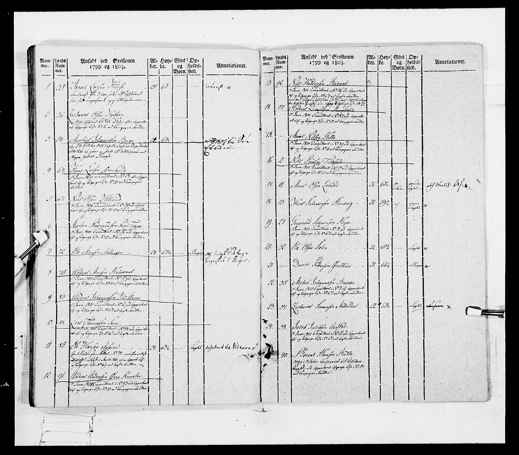 Generalitets- og kommissariatskollegiet, Det kongelige norske kommissariatskollegium, AV/RA-EA-5420/E/Eh/L0096: Bergenhusiske nasjonale infanteriregiment, 1791-1803, p. 378