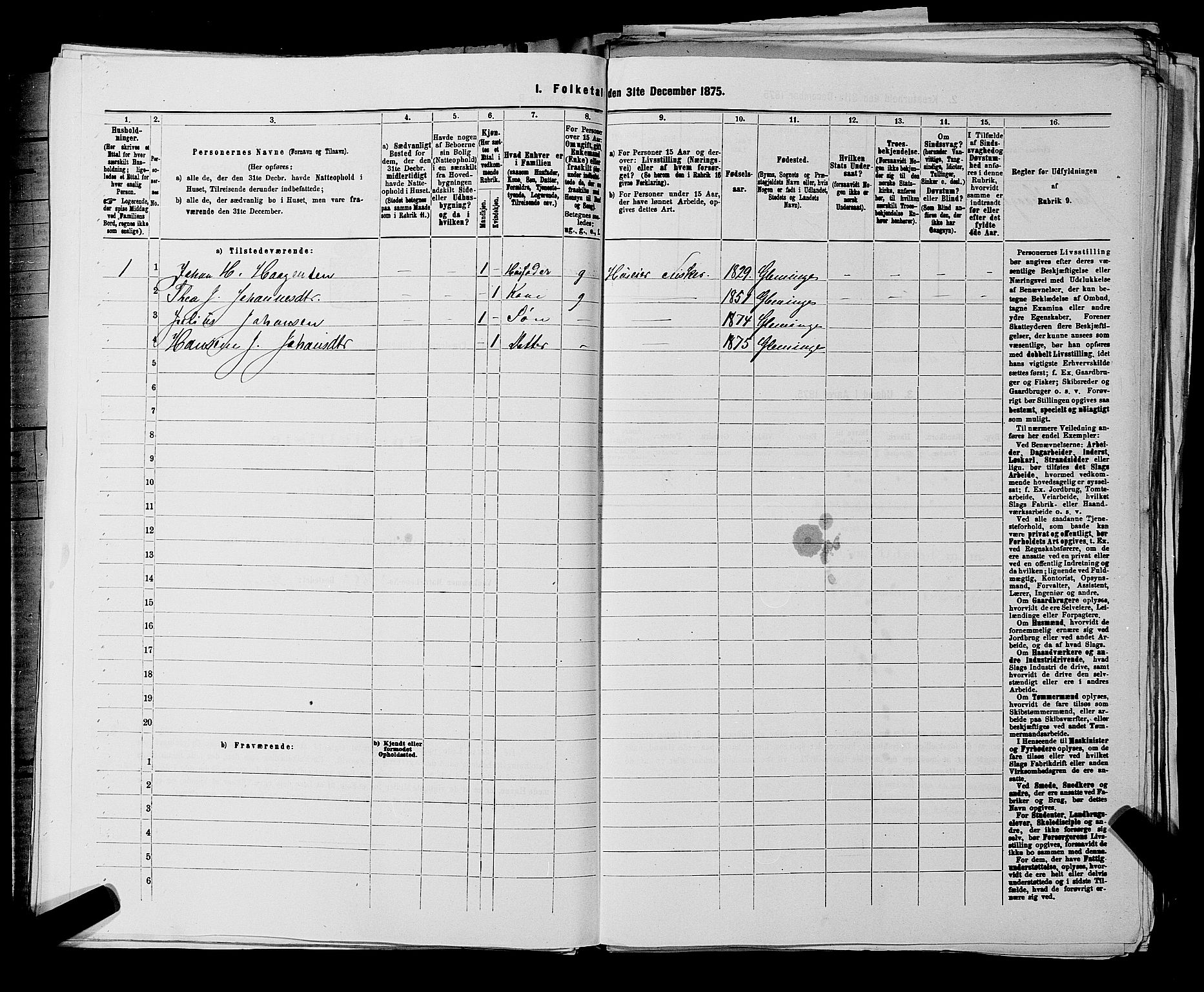 RA, 1875 census for 0132L Fredrikstad/Glemmen, 1875, p. 119