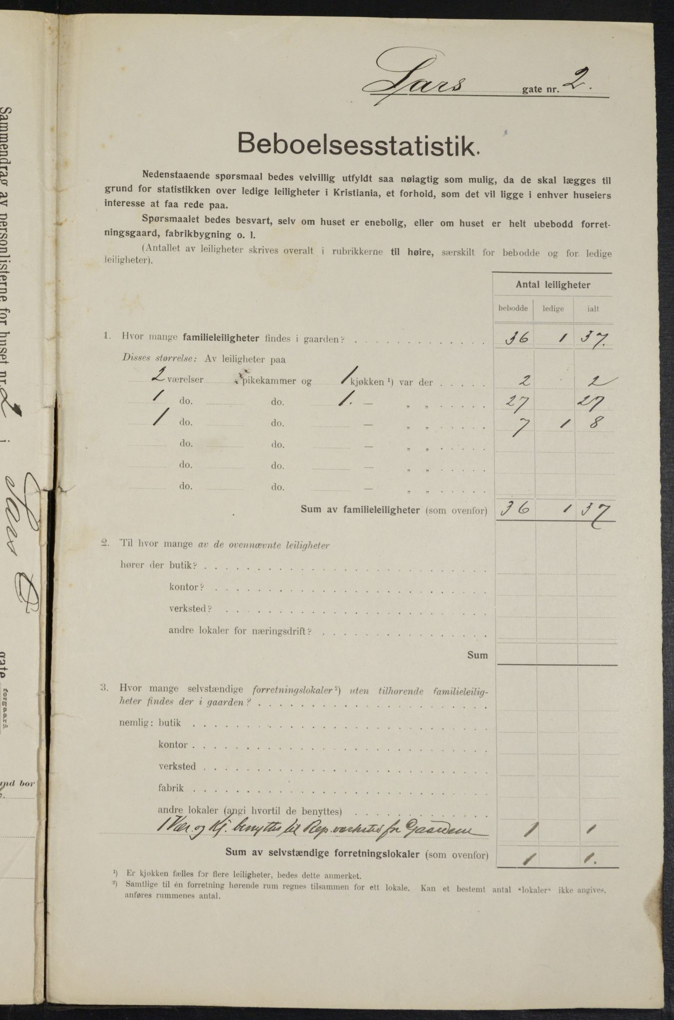 OBA, Municipal Census 1914 for Kristiania, 1914, p. 89033