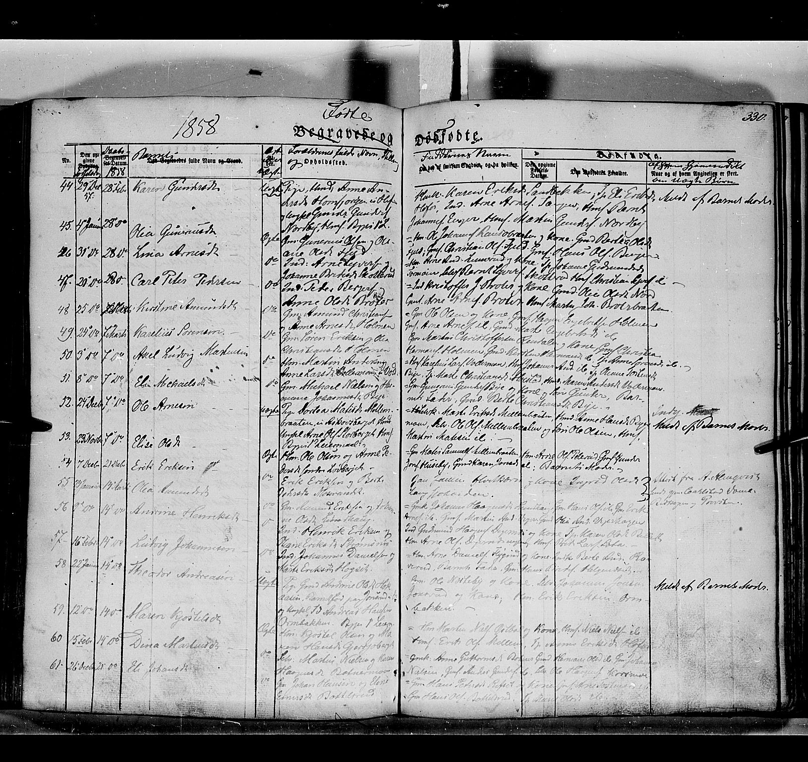 Grue prestekontor, AV/SAH-PREST-036/H/Ha/Haa/L0008: Parish register (official) no. 8, 1847-1858, p. 330