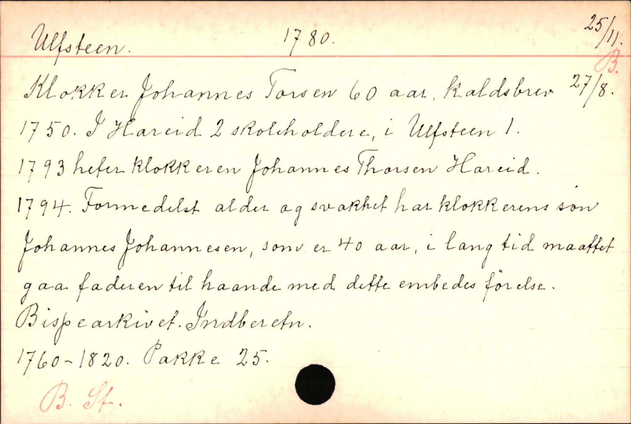 Haugen, Johannes - lærer, AV/SAB-SAB/PA-0036/01/L0001: Om klokkere og lærere, 1521-1904, p. 10578