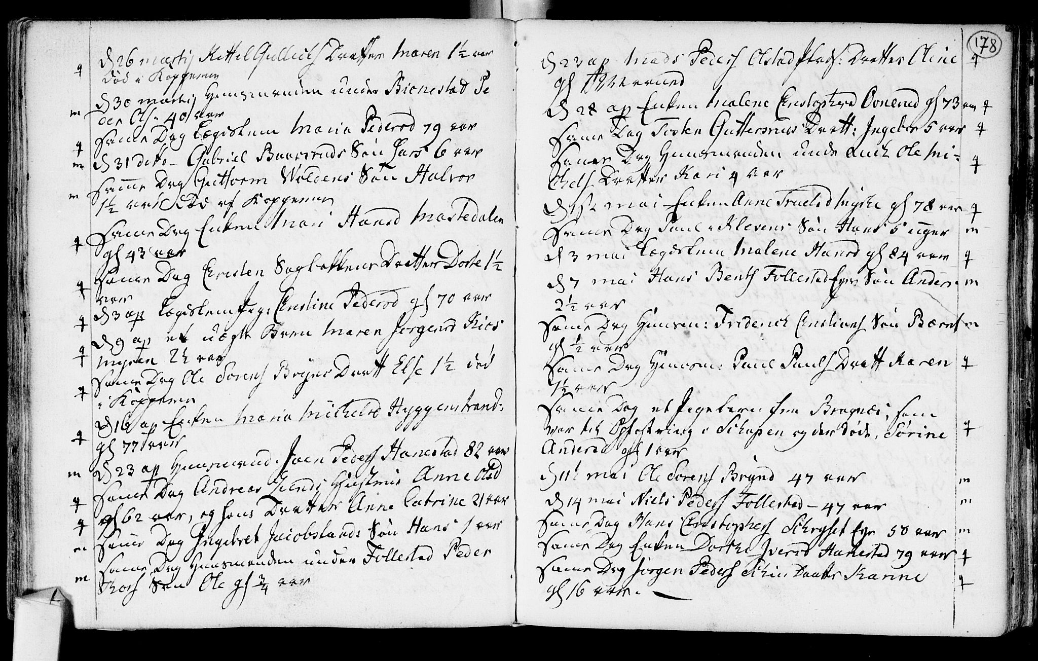 Røyken kirkebøker, AV/SAKO-A-241/F/Fa/L0003: Parish register (official) no. 3, 1782-1813, p. 178