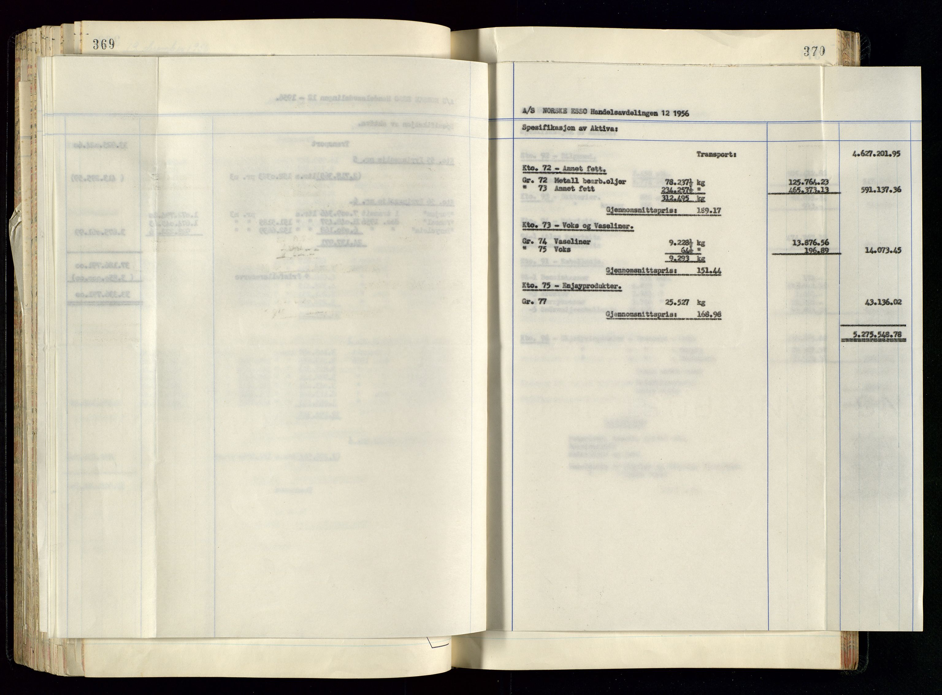 PA 1534 - Østlandske Petroleumscompagni A/S, AV/SAST-A-101954/A/Aa/L0005/0001: Direksjonsprotokoller / Den Administrerende Direksjon alle selskaper (referatprotokoll), 1943-1958