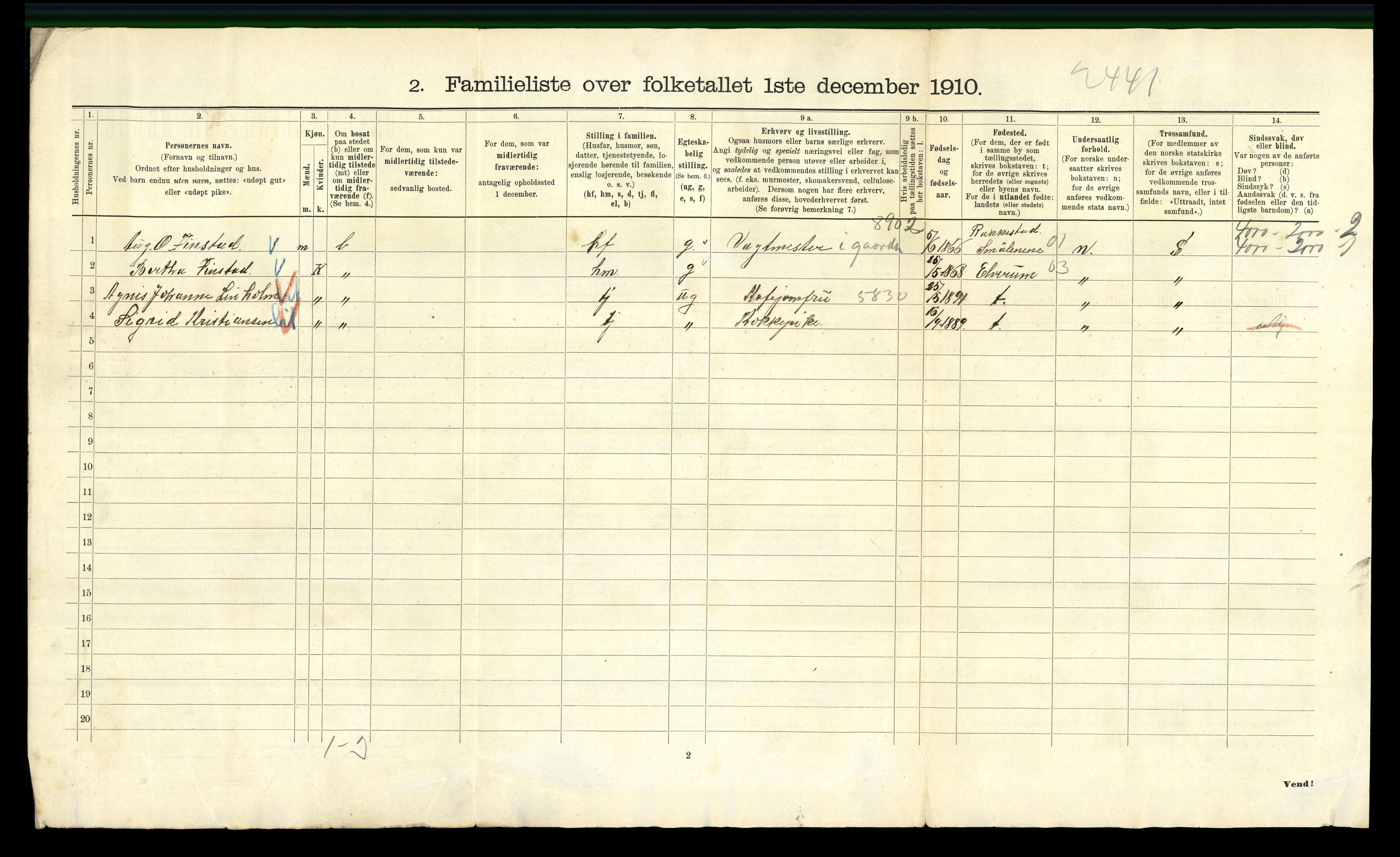 RA, 1910 census for Kristiania, 1910, p. 99530