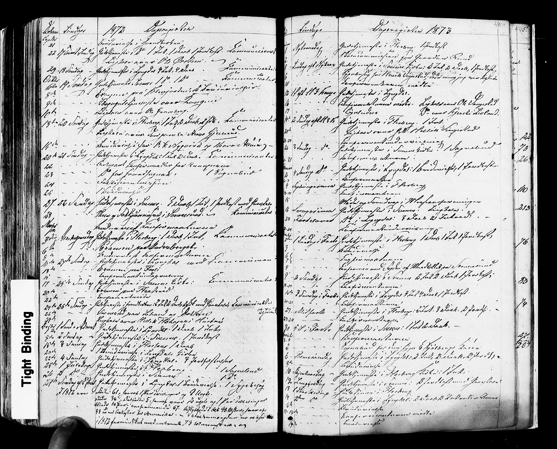 Flesberg kirkebøker, SAKO/A-18/F/Fa/L0007: Parish register (official) no. I 7, 1861-1878, p. 440
