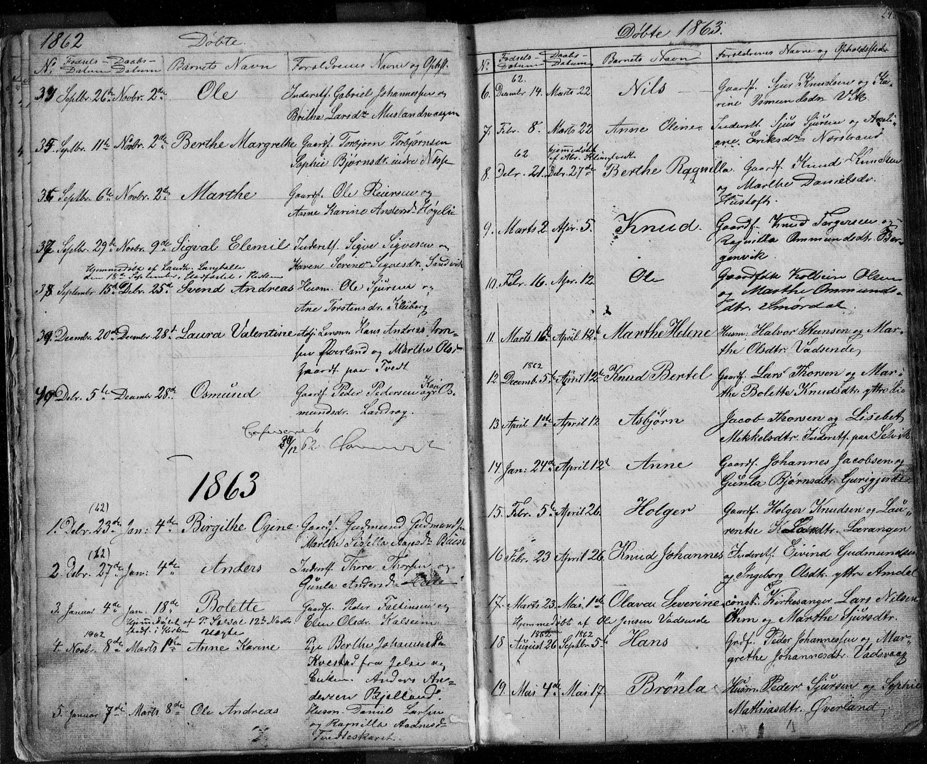 Nedstrand sokneprestkontor, SAST/A-101841/01/V: Parish register (copy) no. B 3, 1848-1933, p. 24