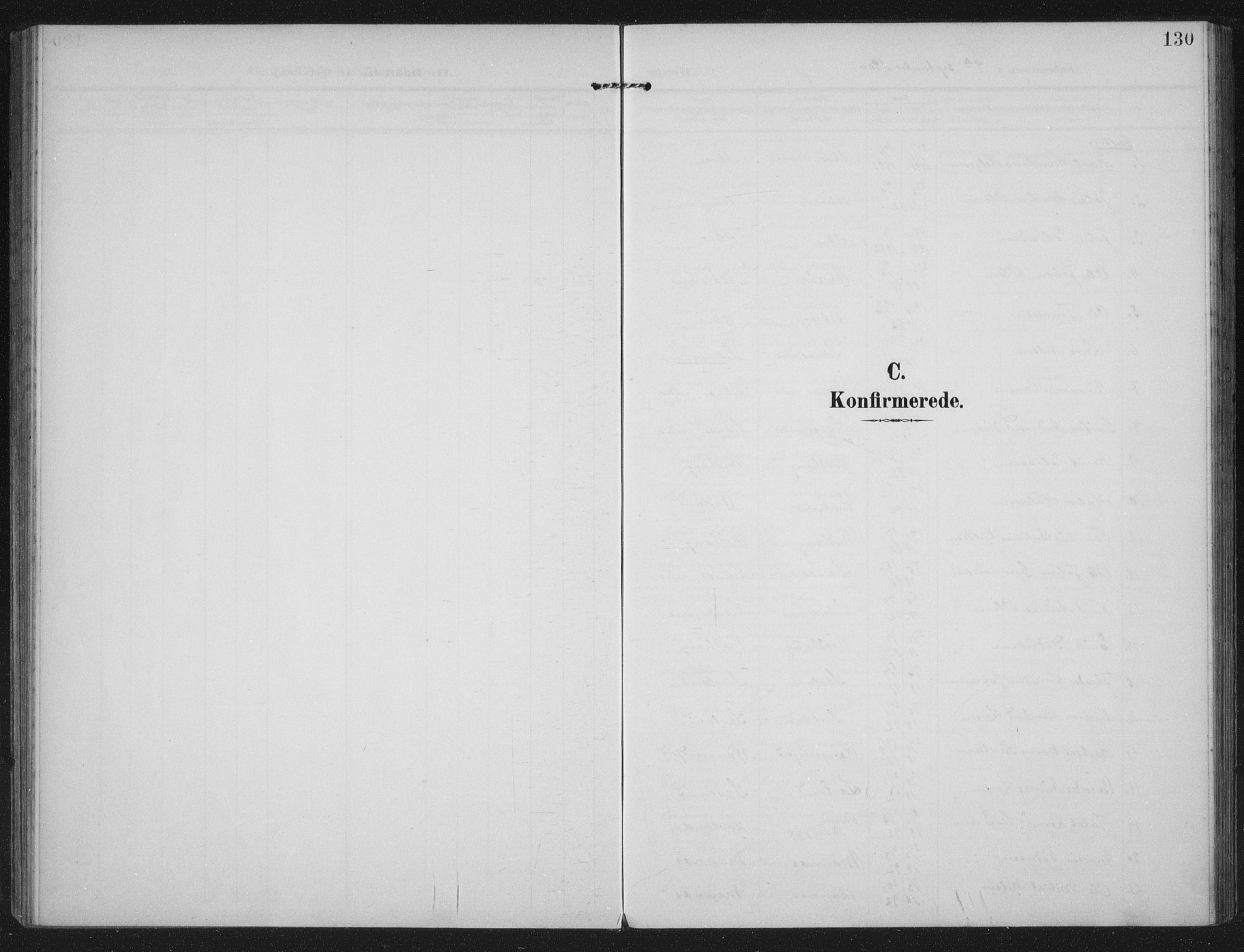 Kopervik sokneprestkontor, SAST/A-101850/H/Ha/Haa/L0005: Parish register (official) no. A 5, 1906-1924, p. 130
