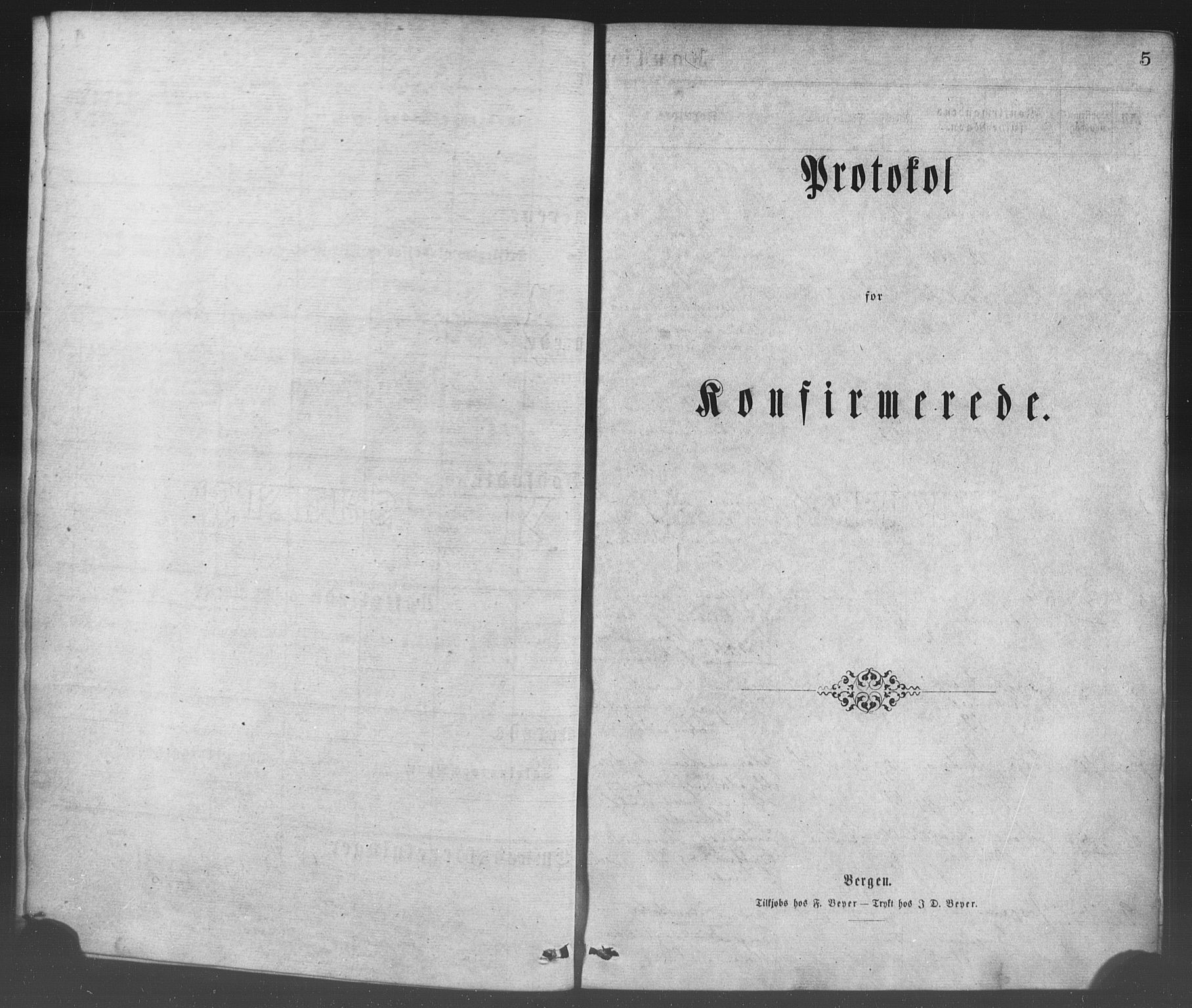 Korskirken sokneprestembete, SAB/A-76101/H/Haa/L0028: Parish register (official) no. C 4, 1868-1879, p. 5