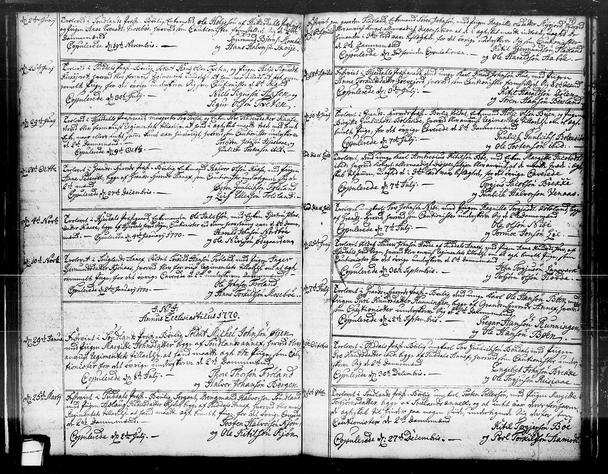 Hjartdal kirkebøker, AV/SAKO-A-270/F/Fa/L0004: Parish register (official) no. I 4, 1727-1795, p. 48