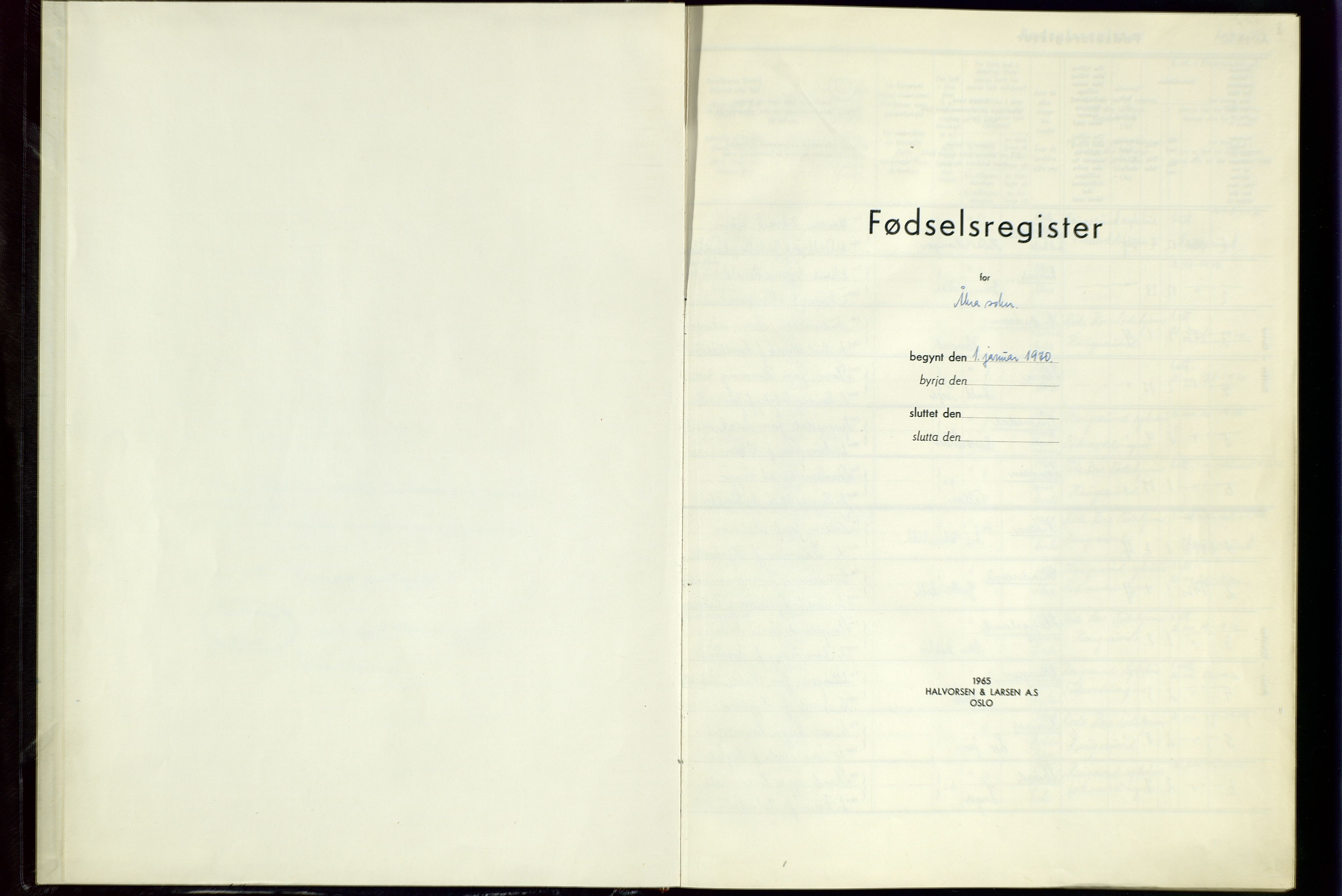 Kopervik sokneprestkontor, SAST/A-101850/I/Id/L0009: Birth register no. 9, 1970-1982