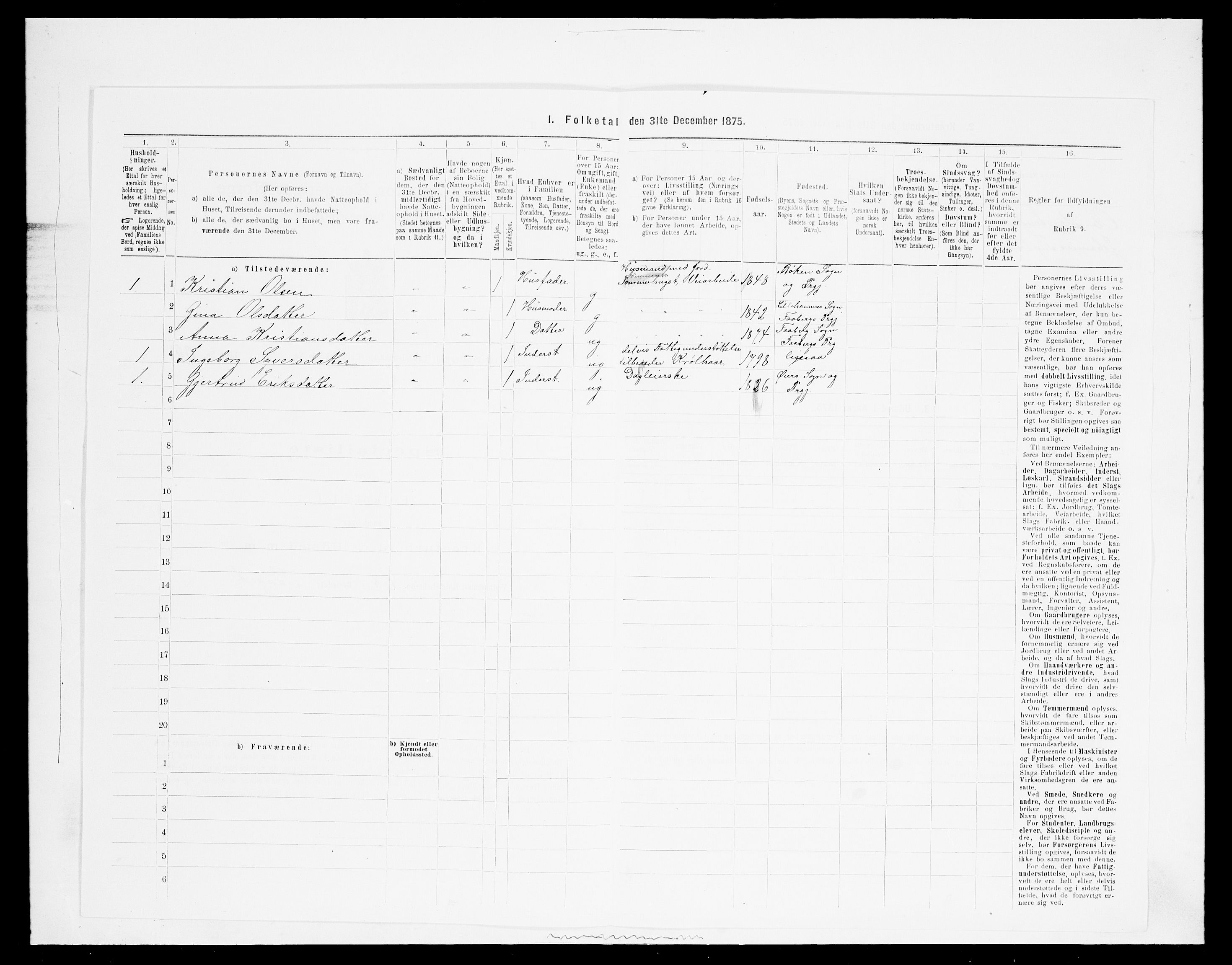SAH, 1875 census for 0524L Fåberg/Fåberg og Lillehammer, 1875, p. 768