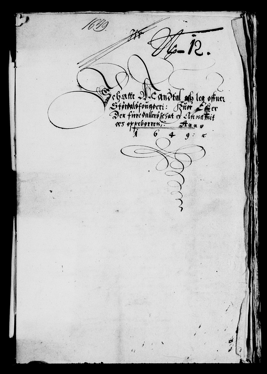 Rentekammeret inntil 1814, Reviderte regnskaper, Lensregnskaper, AV/RA-EA-5023/R/Rb/Rbw/L0096: Trondheim len, 1649