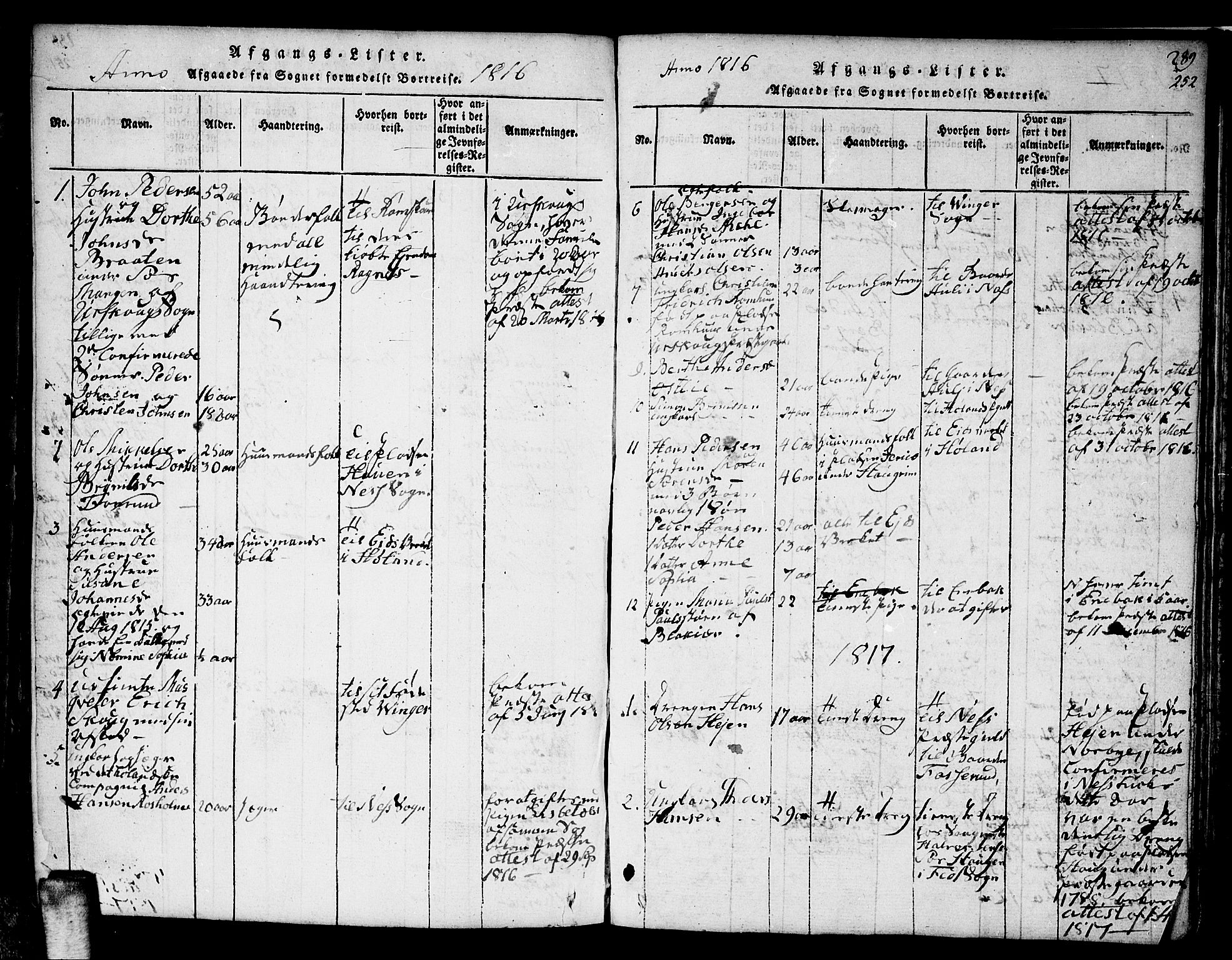 Aurskog prestekontor Kirkebøker, SAO/A-10304a/F/Fa/L0005: Parish register (official) no. I 5, 1814-1829, p. 352