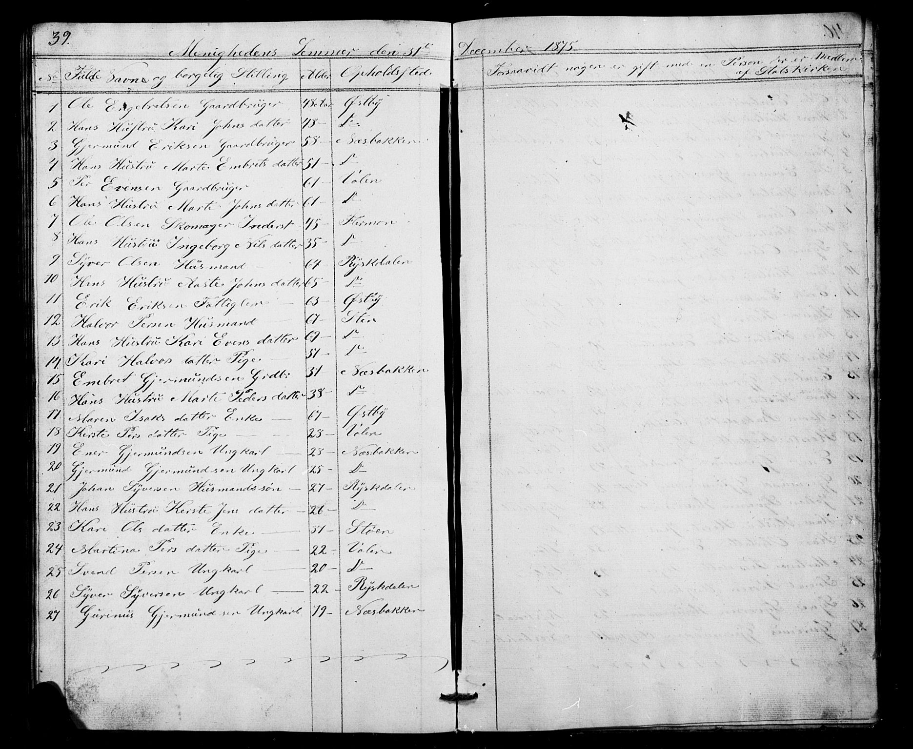 Misjonsforbundet, SAH/DIS-008/01/L0001: Dissenter register no. 1, 1858-1881, p. 39