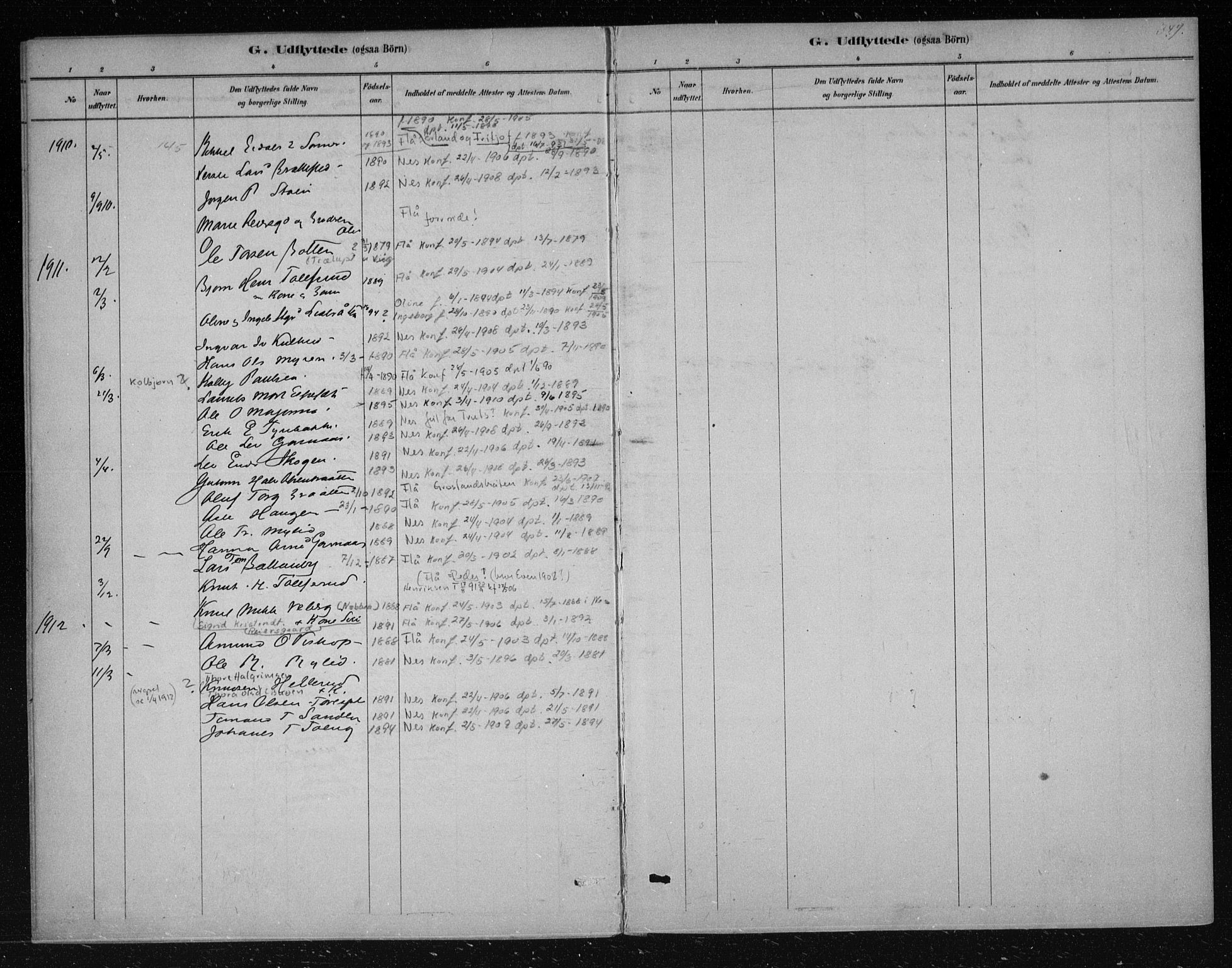 Nes kirkebøker, AV/SAKO-A-236/F/Fa/L0012: Parish register (official) no. 12, 1881-1917, p. 349