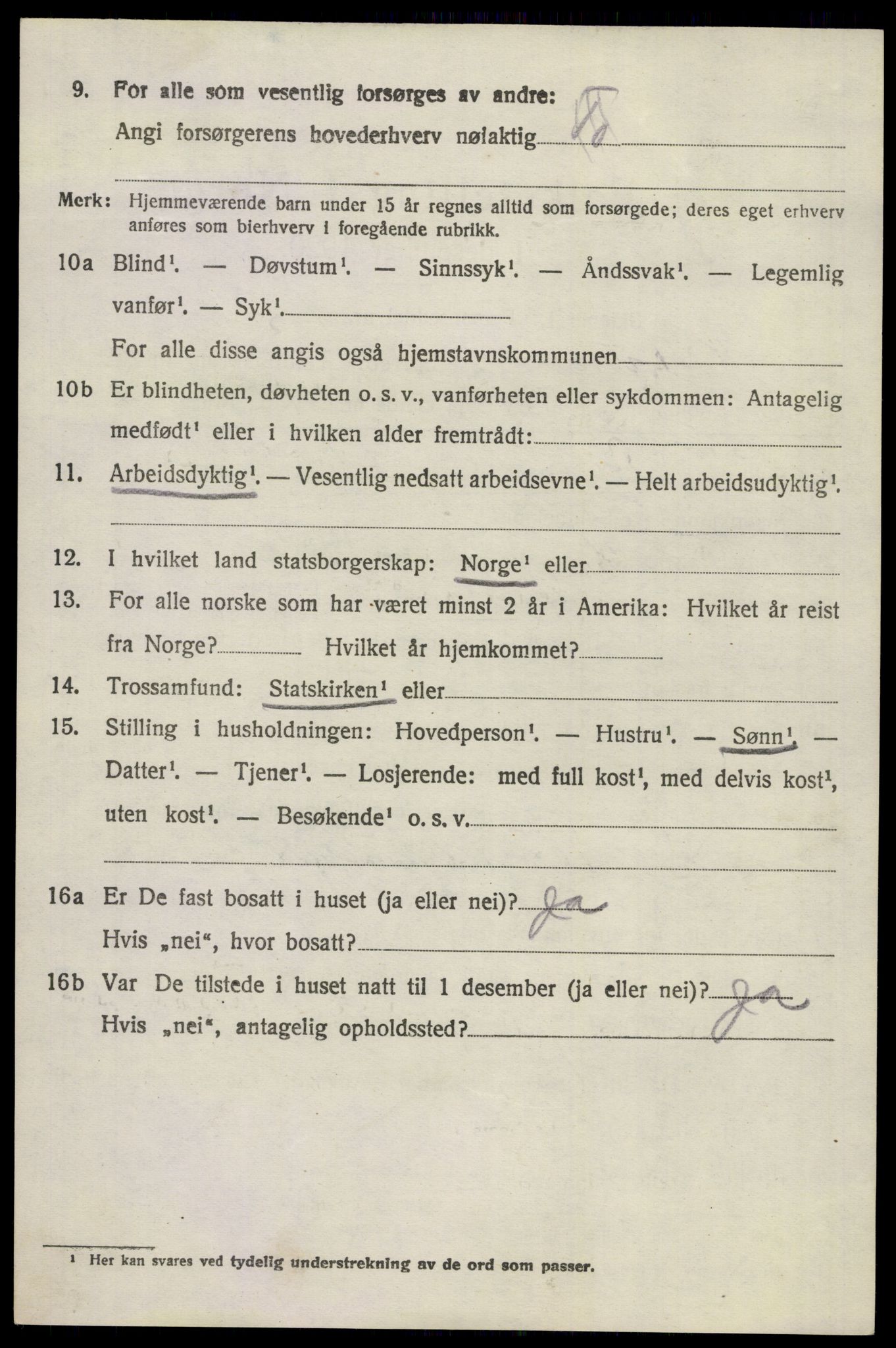 SAKO, 1920 census for Hedrum, 1920, p. 9890