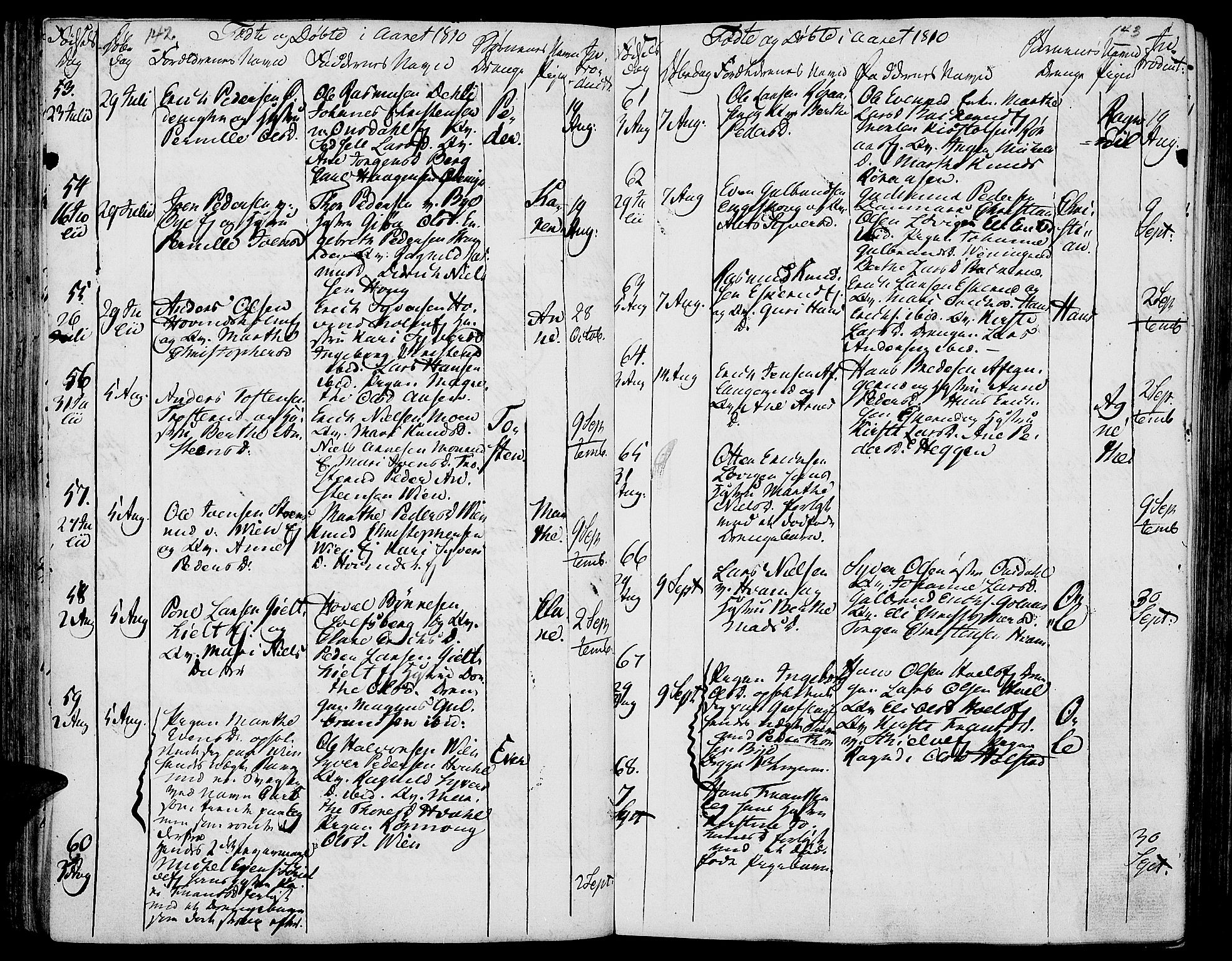 Nes prestekontor, Hedmark, AV/SAH-PREST-020/K/Ka/L0001: Parish register (official) no. 1, 1802-1814, p. 142-143