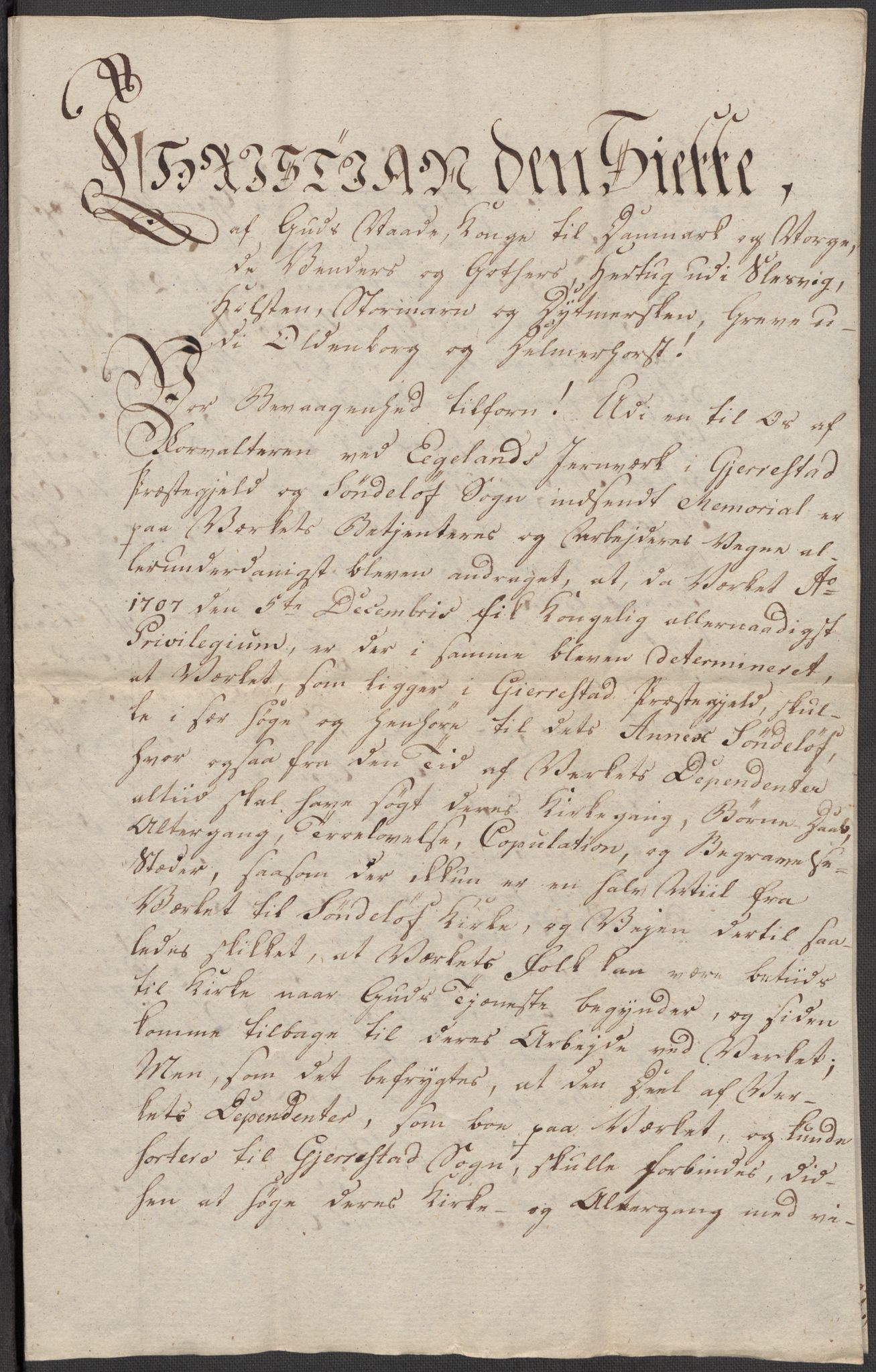 Riksarkivets diplomsamling, AV/RA-EA-5965/F15/L0030: Prestearkiv - Aust-Agder, 1641-1812, p. 199