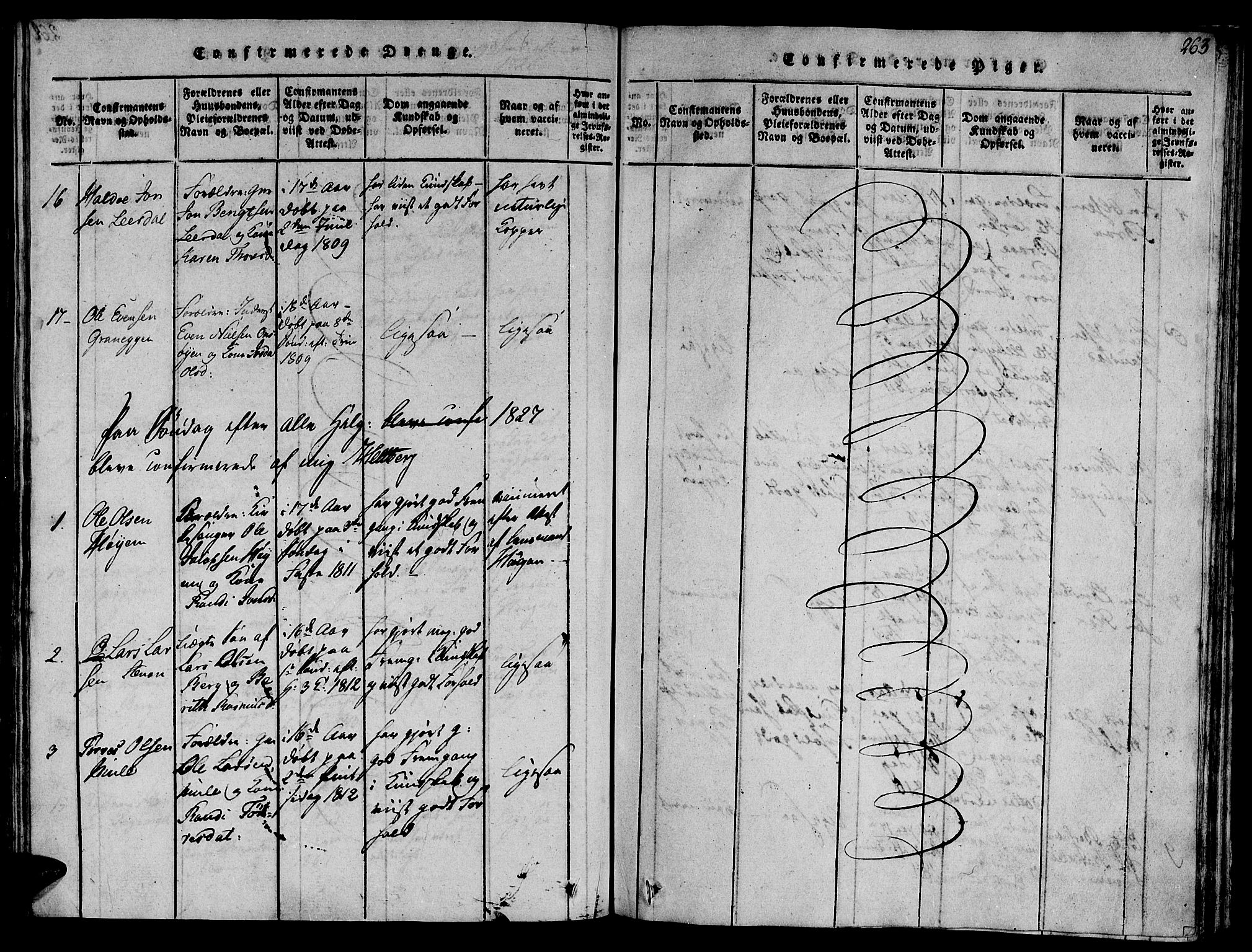 Ministerialprotokoller, klokkerbøker og fødselsregistre - Sør-Trøndelag, SAT/A-1456/612/L0372: Parish register (official) no. 612A06 /1, 1816-1828, p. 263