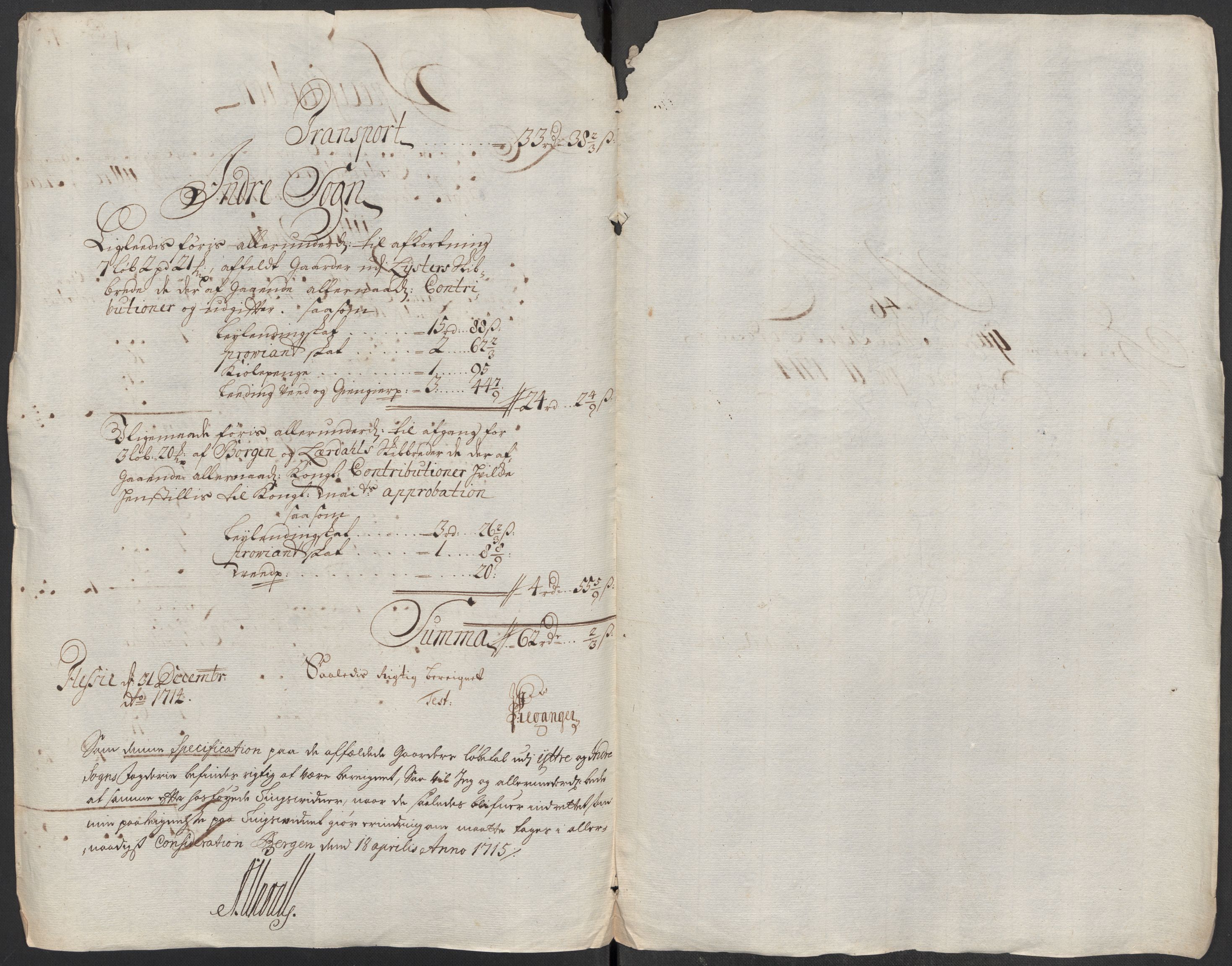 Rentekammeret inntil 1814, Reviderte regnskaper, Fogderegnskap, RA/EA-4092/R52/L3319: Fogderegnskap Sogn, 1713-1714, p. 903