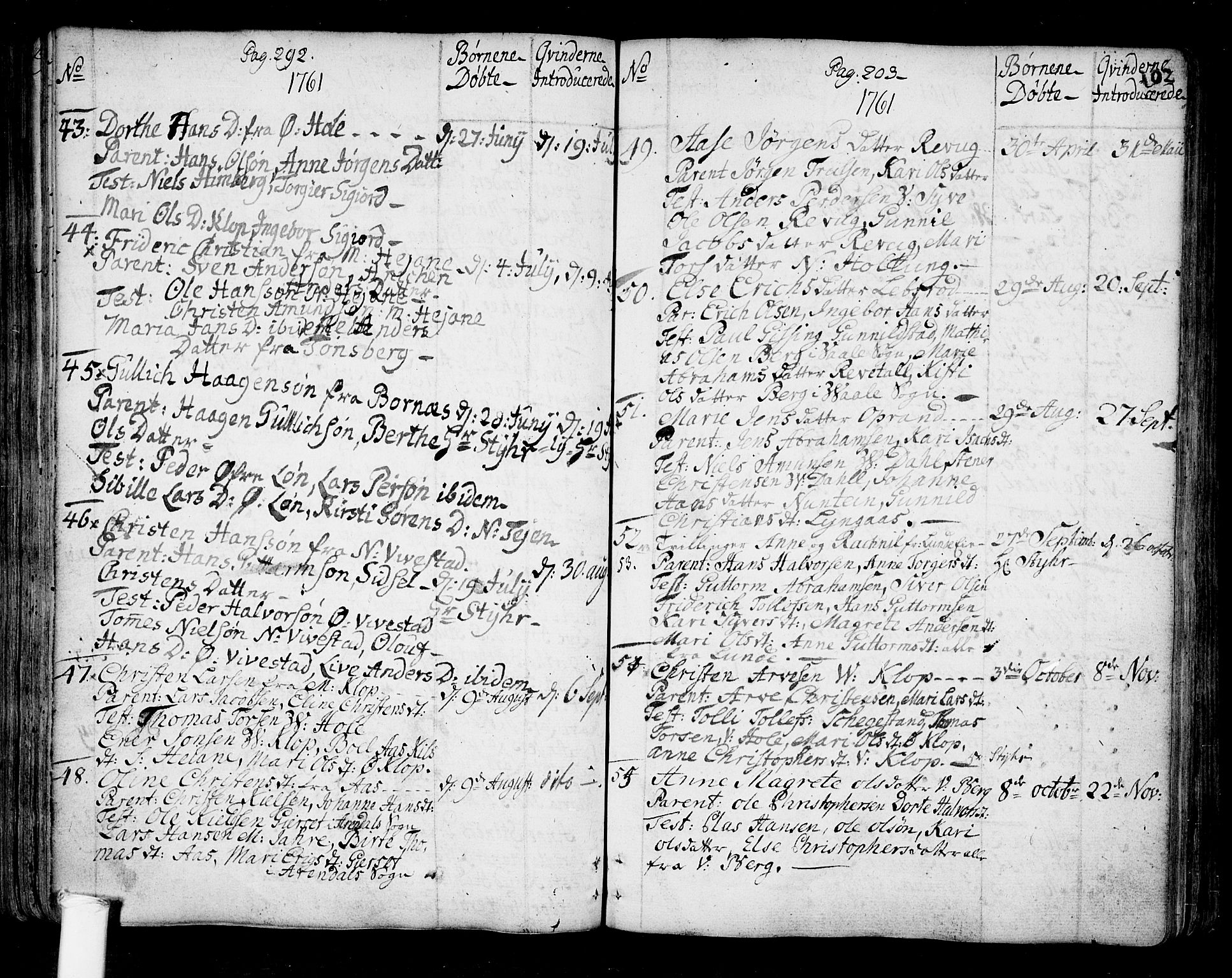 Ramnes kirkebøker, AV/SAKO-A-314/F/Fa/L0001: Parish register (official) no. I 1, 1732-1774, p. 102