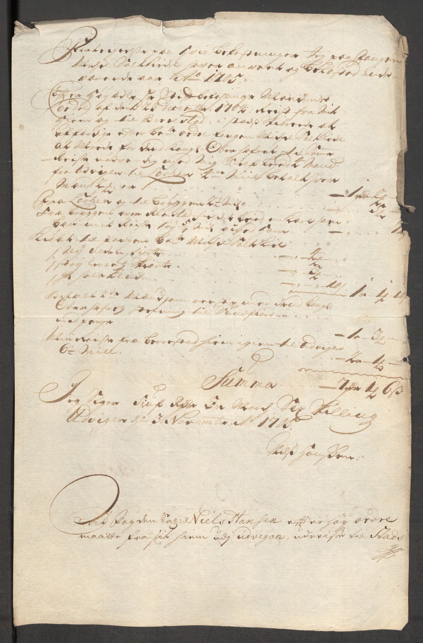 Rentekammeret inntil 1814, Reviderte regnskaper, Fogderegnskap, RA/EA-4092/R53/L3429: Fogderegnskap Sunn- og Nordfjord, 1705, p. 394