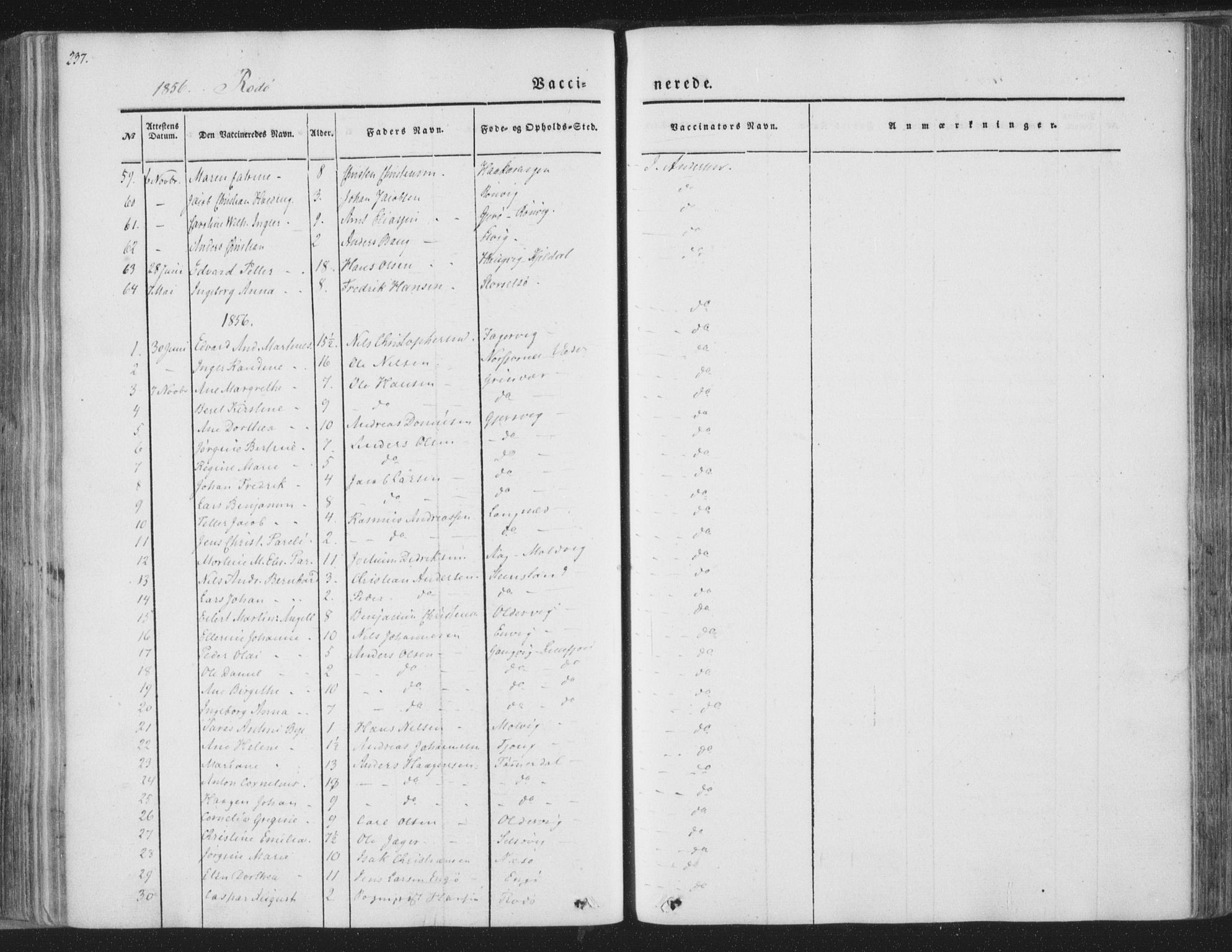 Ministerialprotokoller, klokkerbøker og fødselsregistre - Nordland, AV/SAT-A-1459/841/L0604: Parish register (official) no. 841A09 /1, 1845-1862, p. 237