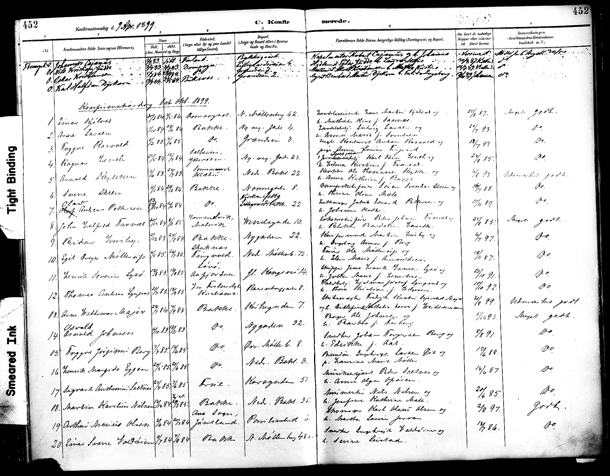 Ministerialprotokoller, klokkerbøker og fødselsregistre - Sør-Trøndelag, AV/SAT-A-1456/604/L0197: Parish register (official) no. 604A18, 1893-1900, p. 452