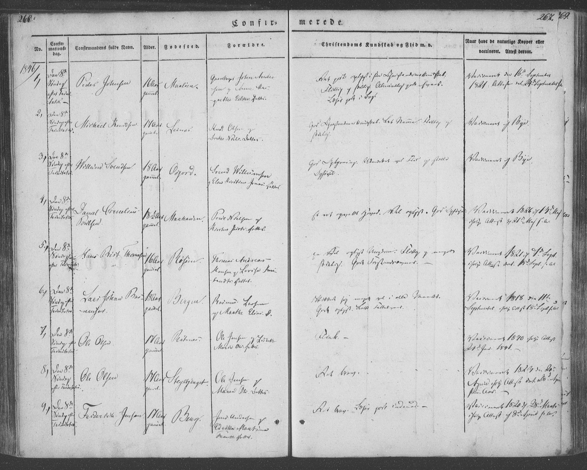 Ministerialprotokoller, klokkerbøker og fødselsregistre - Nordland, AV/SAT-A-1459/855/L0799: Parish register (official) no. 855A07, 1834-1852, p. 266-267