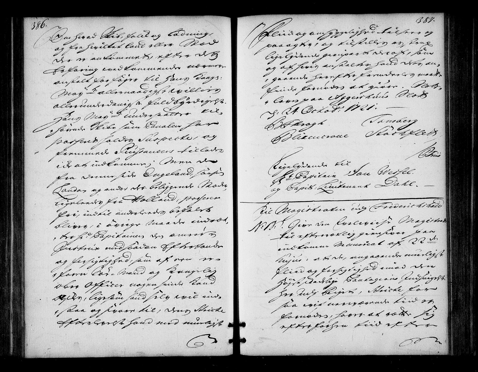 Stattholderembetet 1572-1771, AV/RA-EA-2870/Bd/L0013: Ordreprotokoll, 1720-1722, p. 386-387