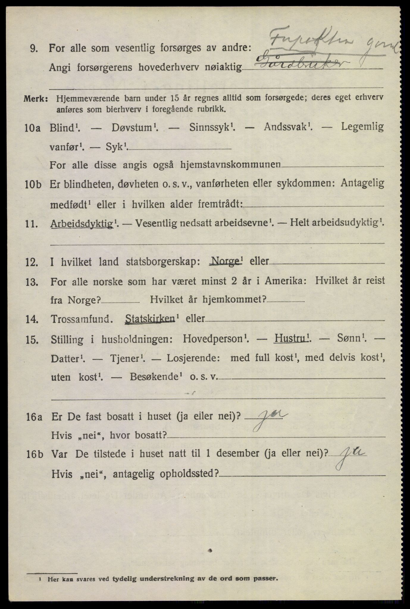 SAKO, 1920 census for Sigdal, 1920, p. 7587