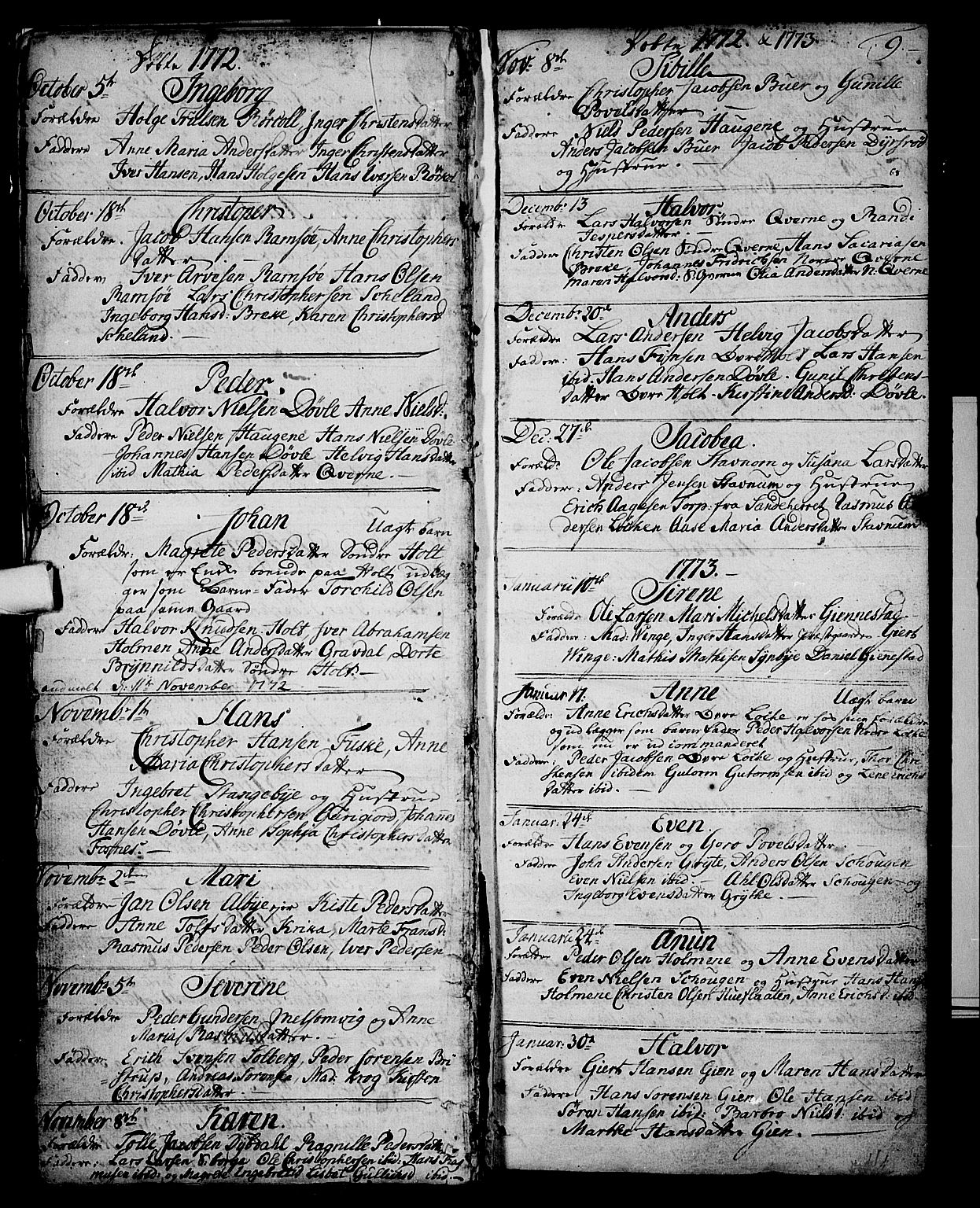 Stokke kirkebøker, AV/SAKO-A-320/F/Fa/L0003: Parish register (official) no. I 3, 1771-1803, p. 9