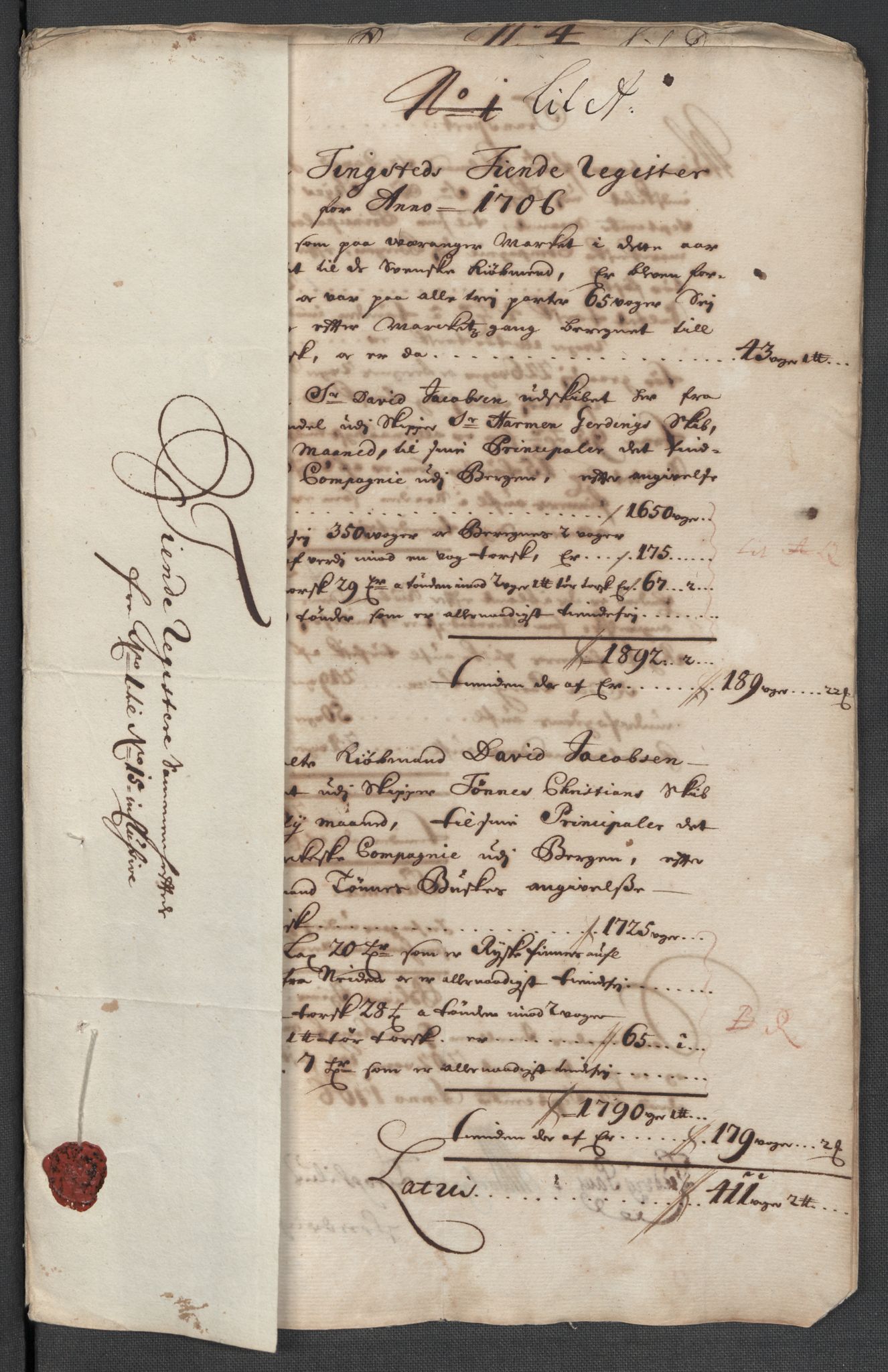 Rentekammeret inntil 1814, Reviderte regnskaper, Fogderegnskap, AV/RA-EA-4092/R69/L4853: Fogderegnskap Finnmark/Vardøhus, 1705-1706, p. 191