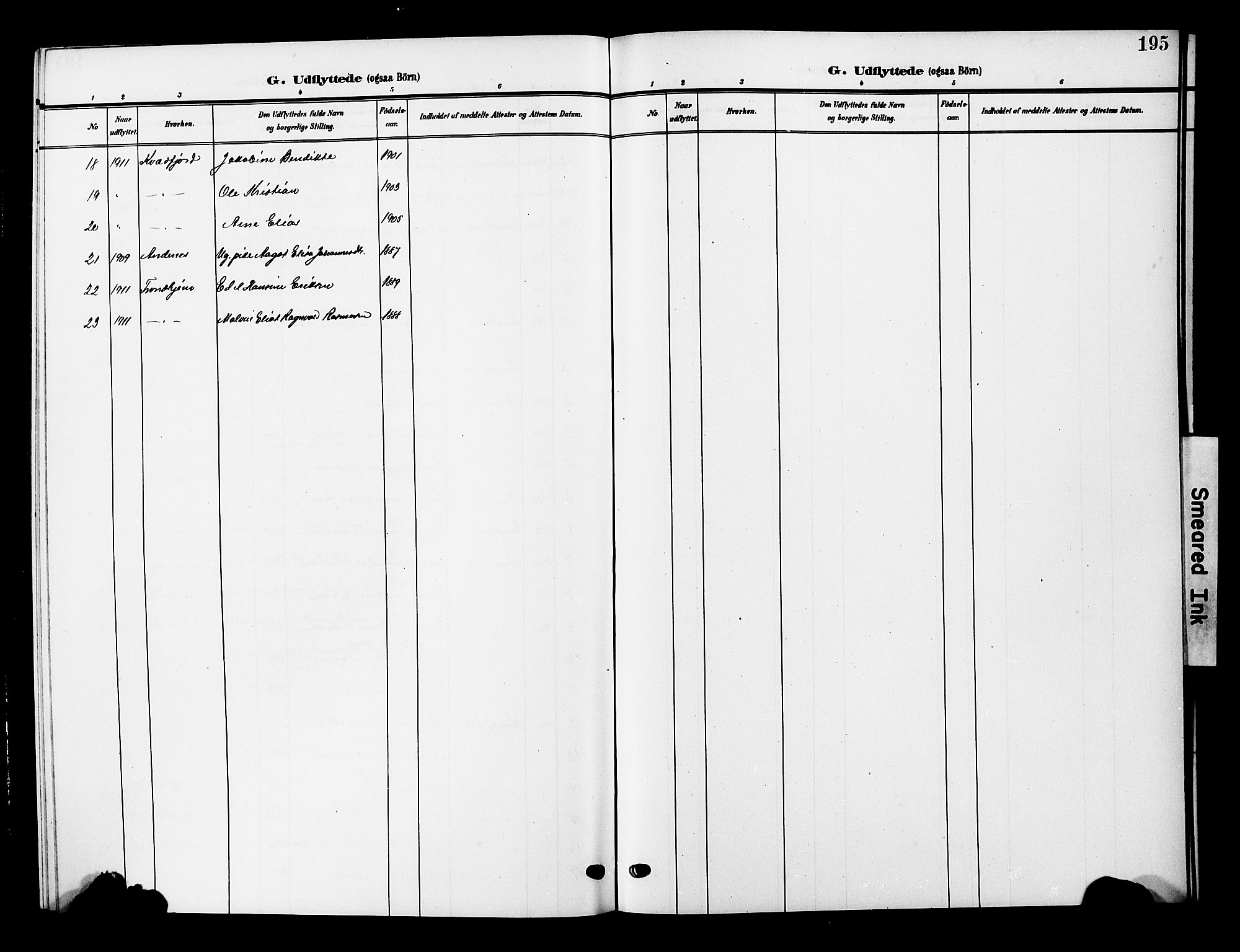 Ministerialprotokoller, klokkerbøker og fødselsregistre - Nordland, AV/SAT-A-1459/893/L1350: Parish register (copy) no. 893C05, 1906-1927, p. 195