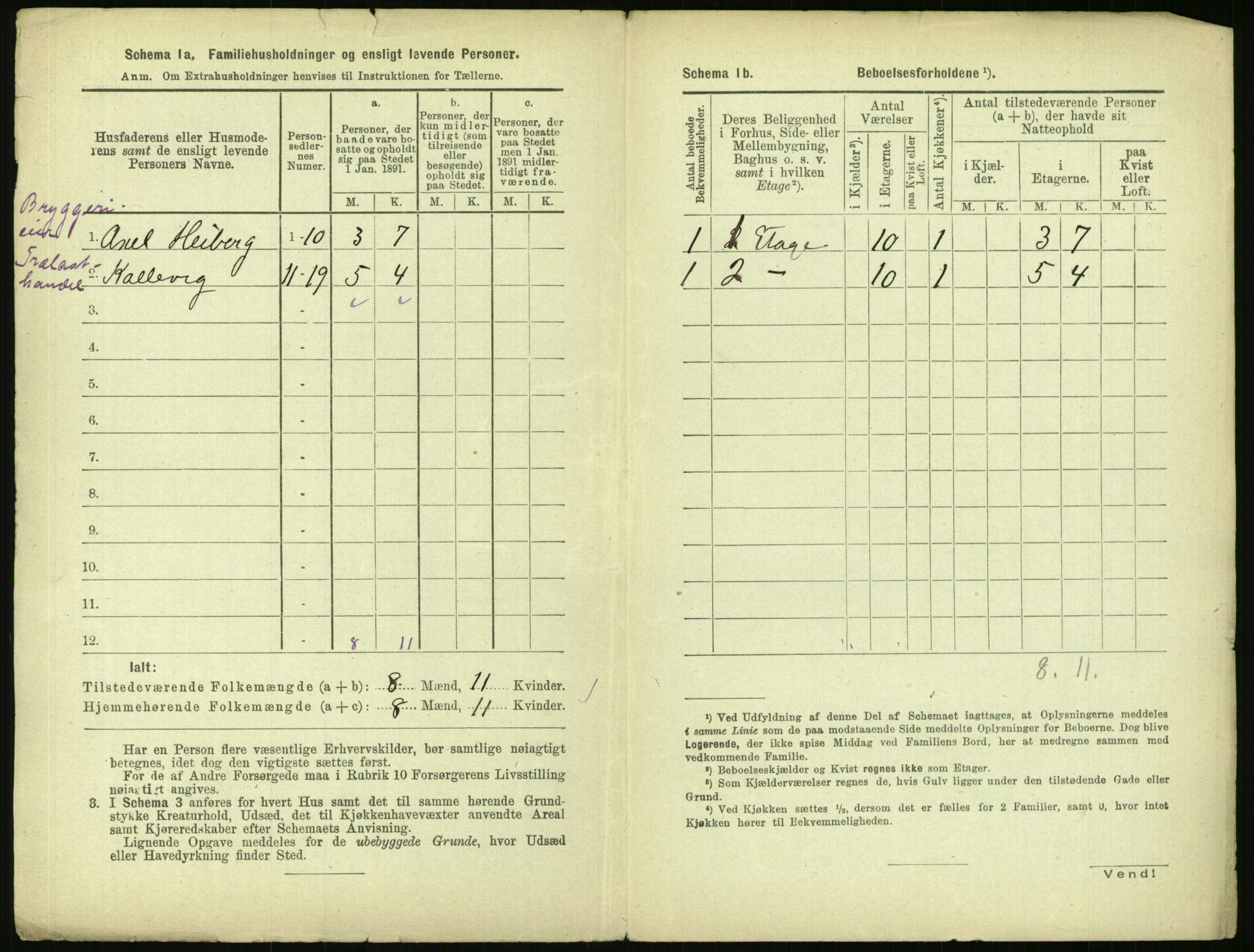 RA, 1891 census for 0301 Kristiania, 1891, p. 40540