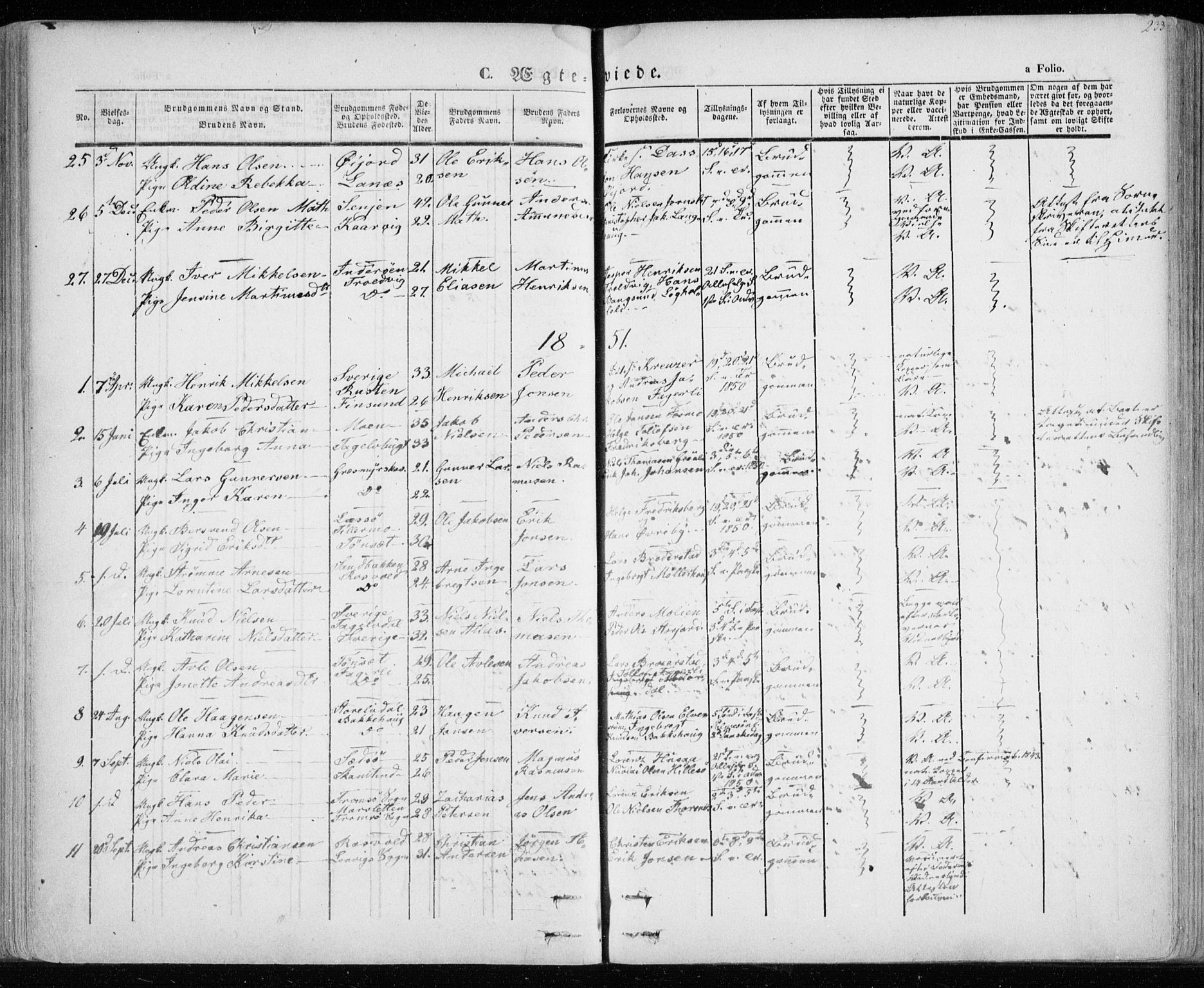 Lenvik sokneprestembete, SATØ/S-1310/H/Ha/Haa/L0006kirke: Parish register (official) no. 6, 1845-1854, p. 233