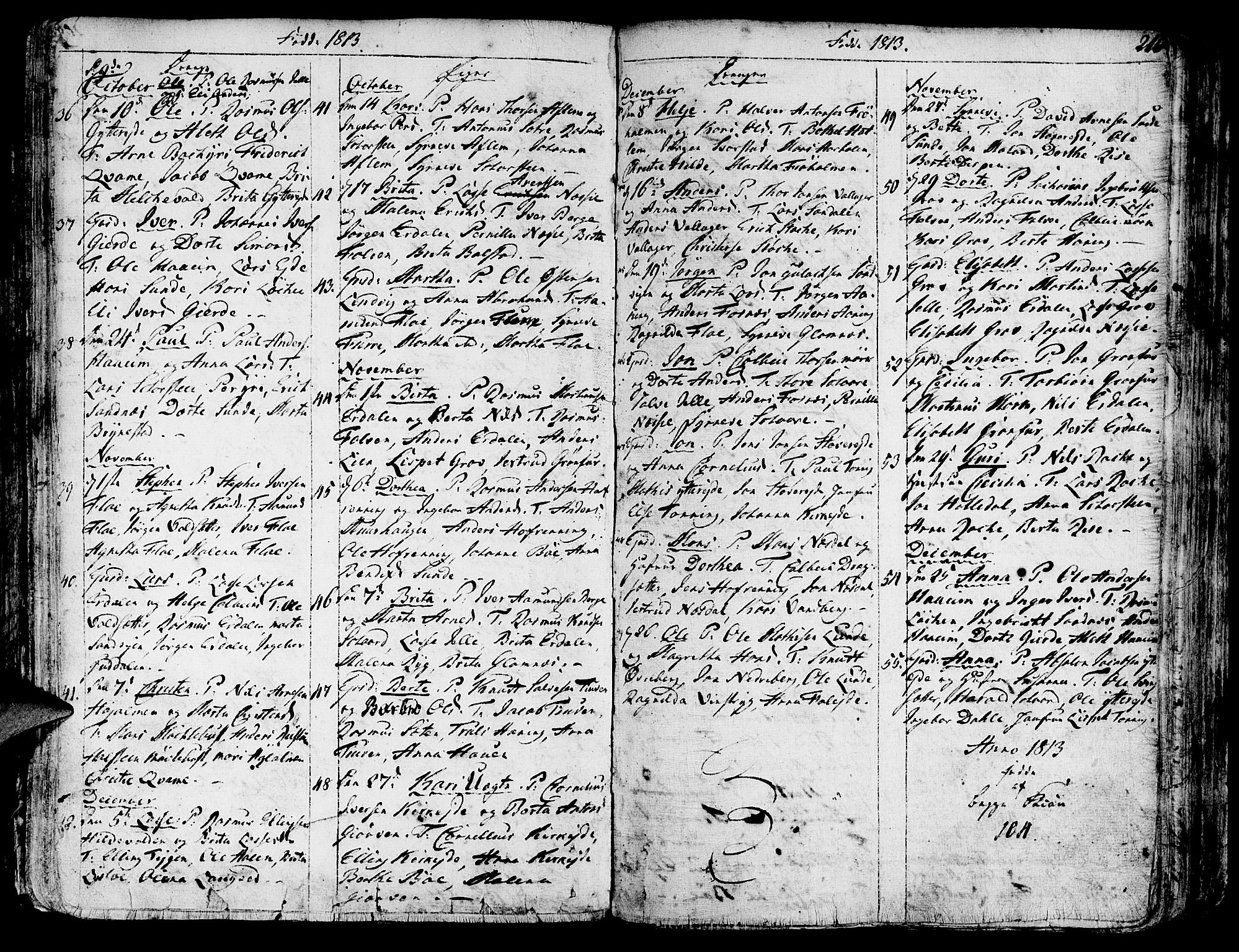 Innvik sokneprestembete, SAB/A-80501: Parish register (official) no. A 1, 1750-1816, p. 210