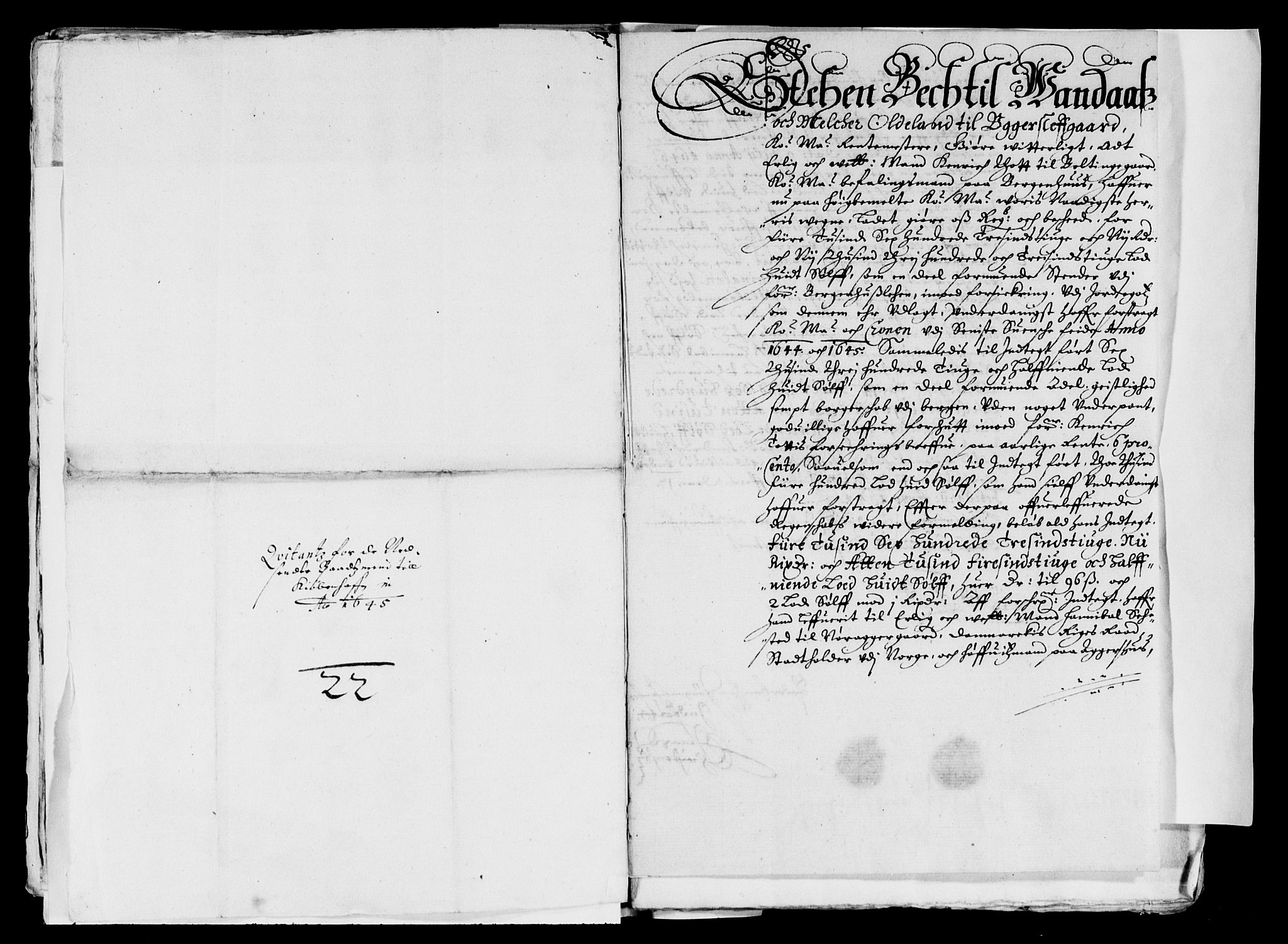 Rentekammeret inntil 1814, Reviderte regnskaper, Lensregnskaper, AV/RA-EA-5023/R/Rb/Rbt/L0108: Bergenhus len, 1641-1648