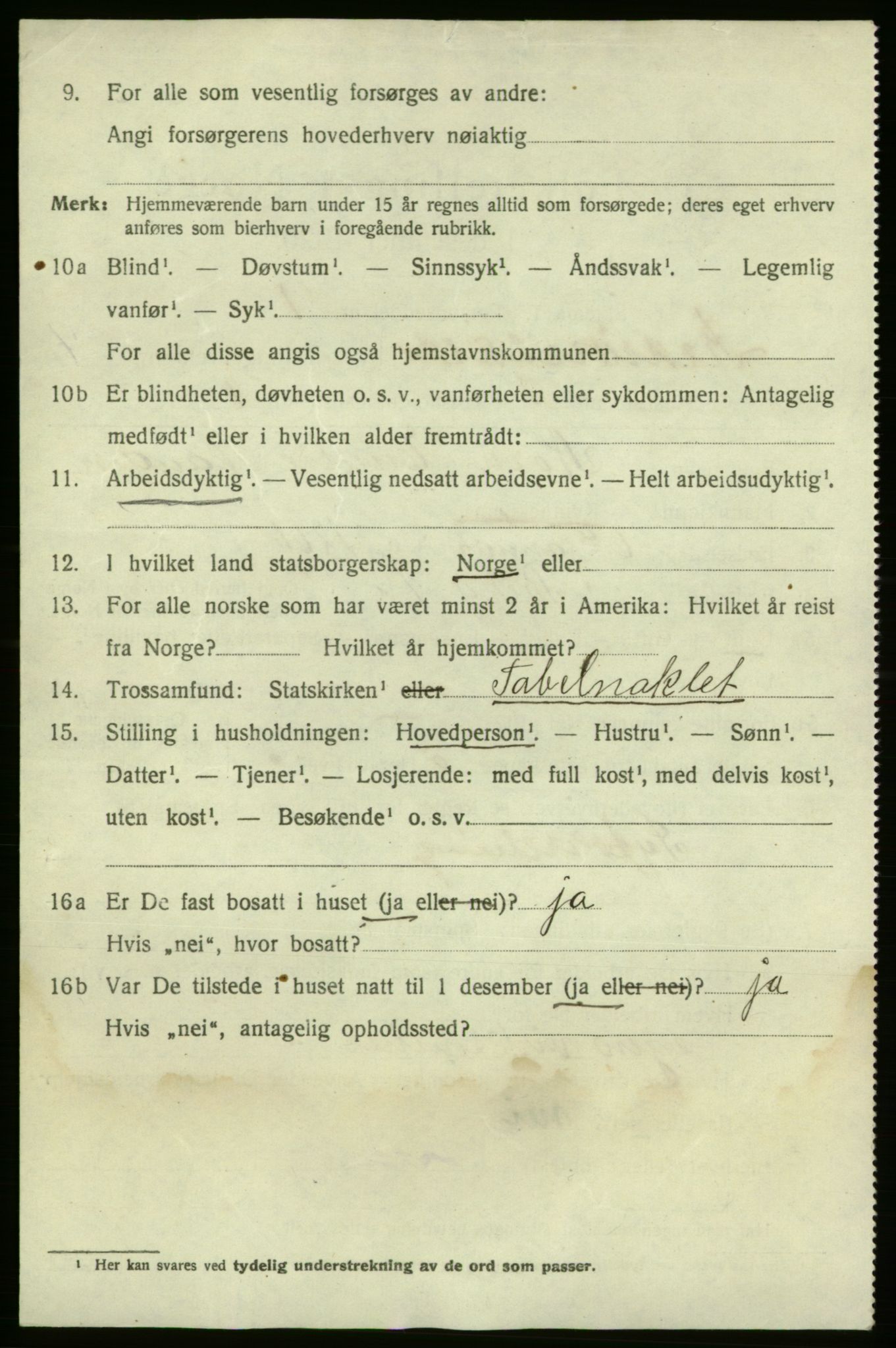 SAO, 1920 census for Fredrikshald, 1920, p. 23130