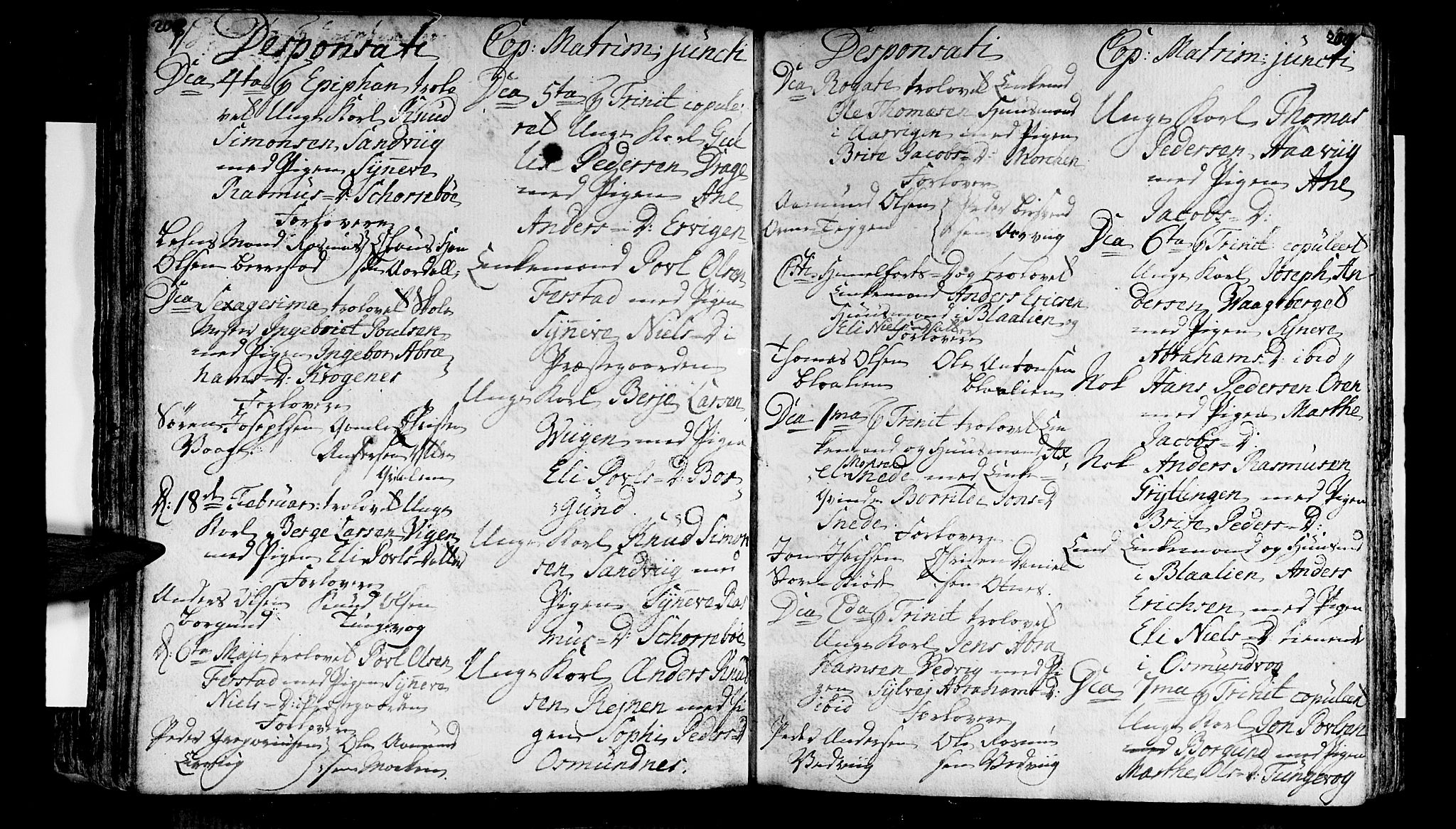 Selje sokneprestembete, AV/SAB-A-99938/H/Ha/Haa/Haaa: Parish register (official) no. A 4, 1743-1759, p. 208-209