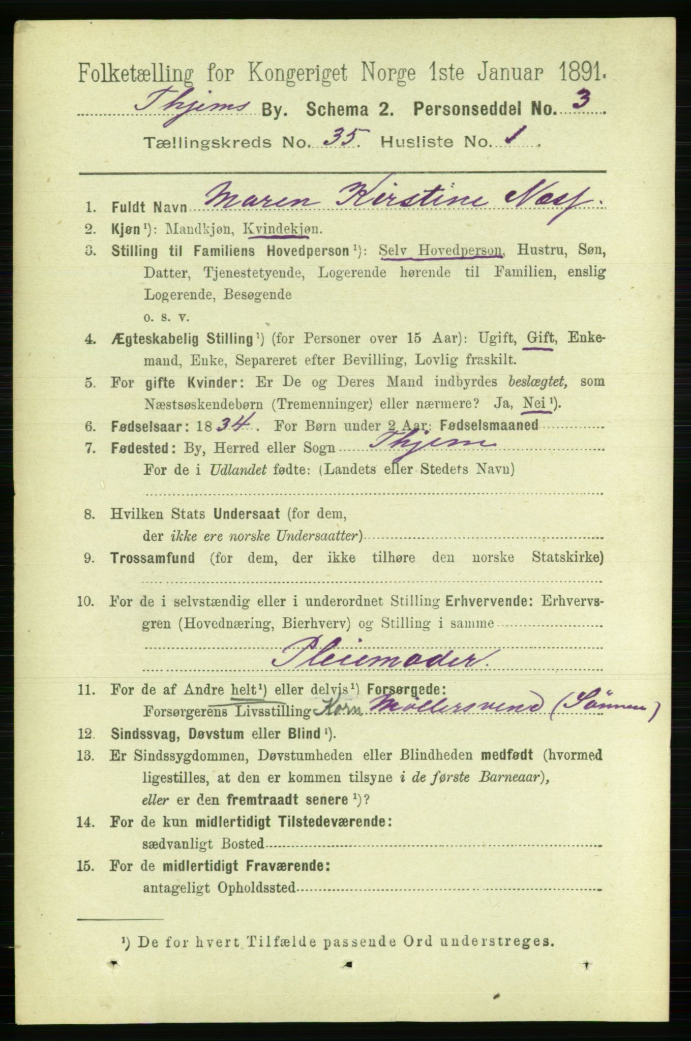 RA, 1891 census for 1601 Trondheim, 1891, p. 26210