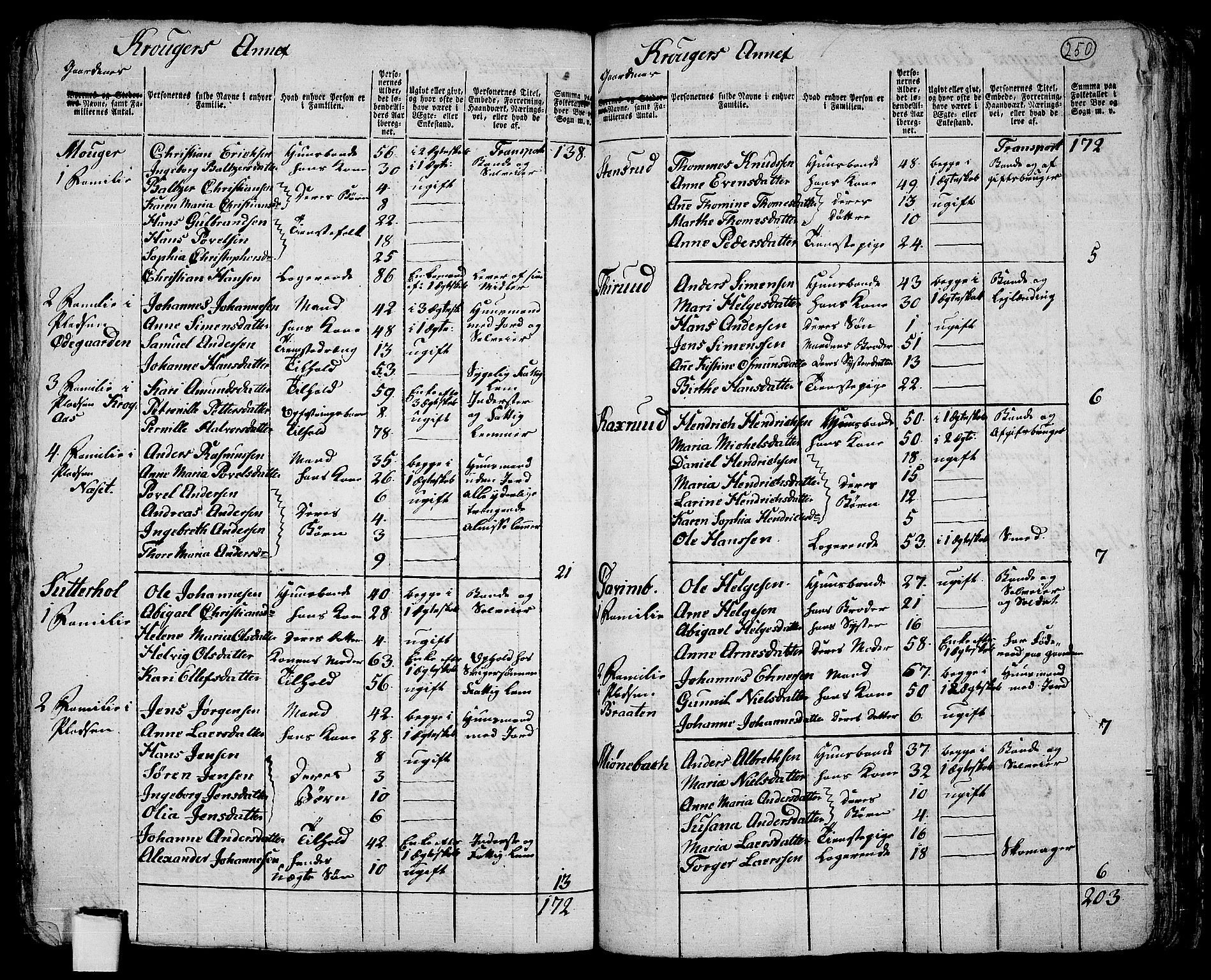 RA, 1801 census for 0214P Ås, 1801, p. 249b-250a